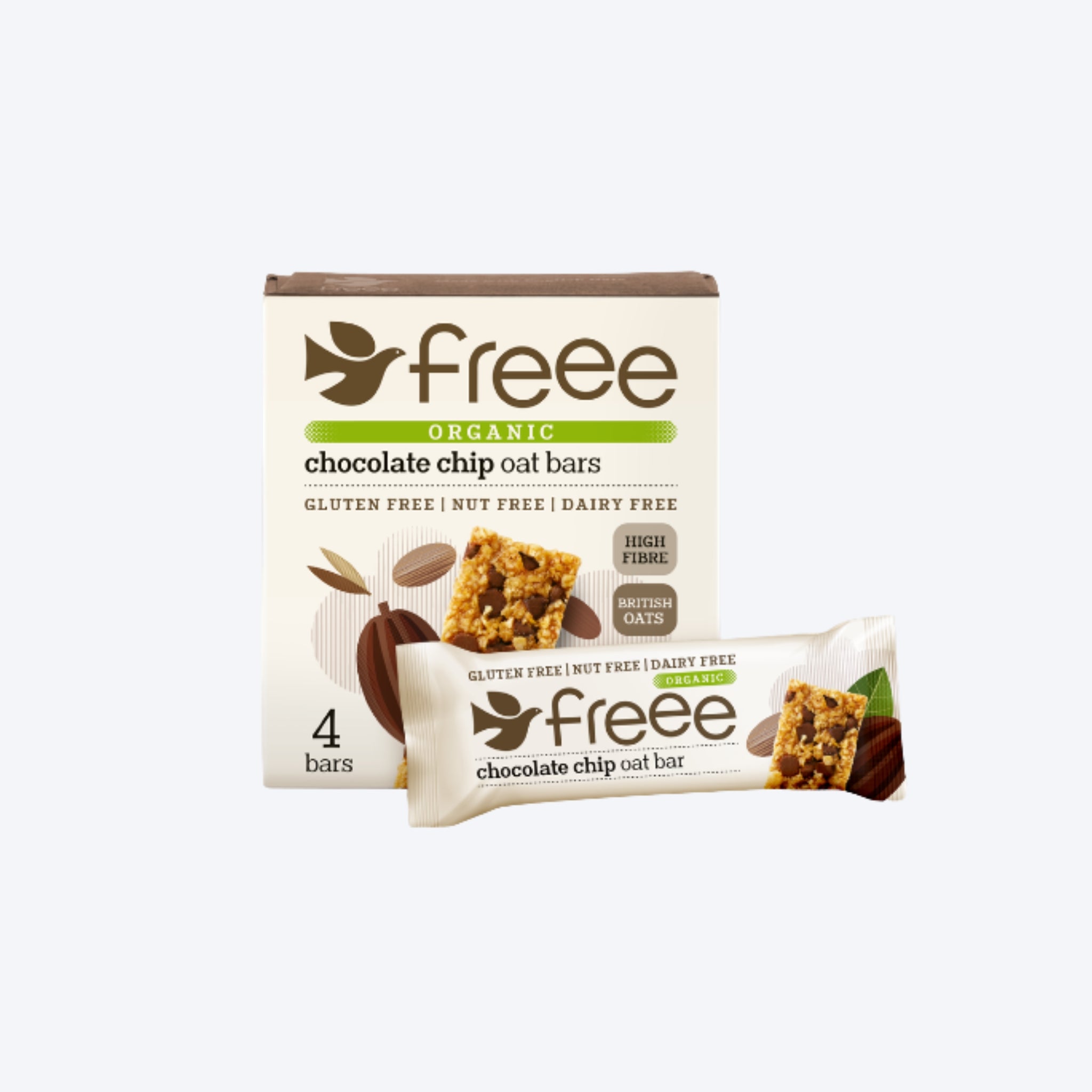 Doves Farm Freee Organic Chocolate Chip Oat Bars (GF)