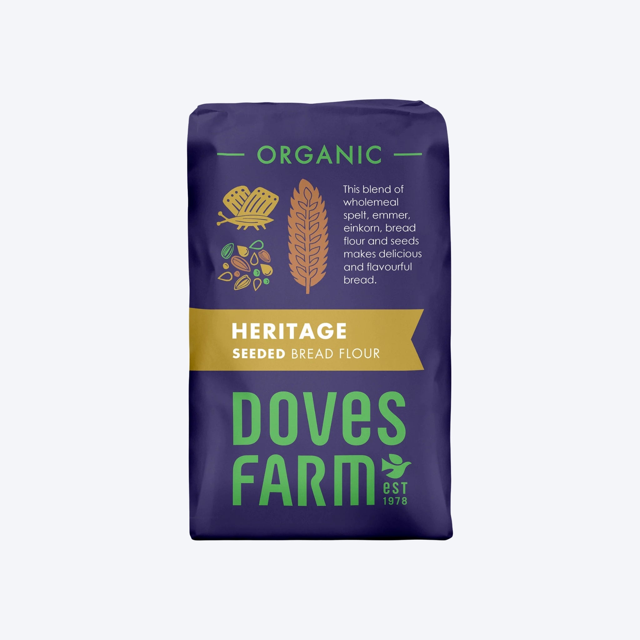 Doves Farm Organic Heritage Seeded Bread Flour 1kg