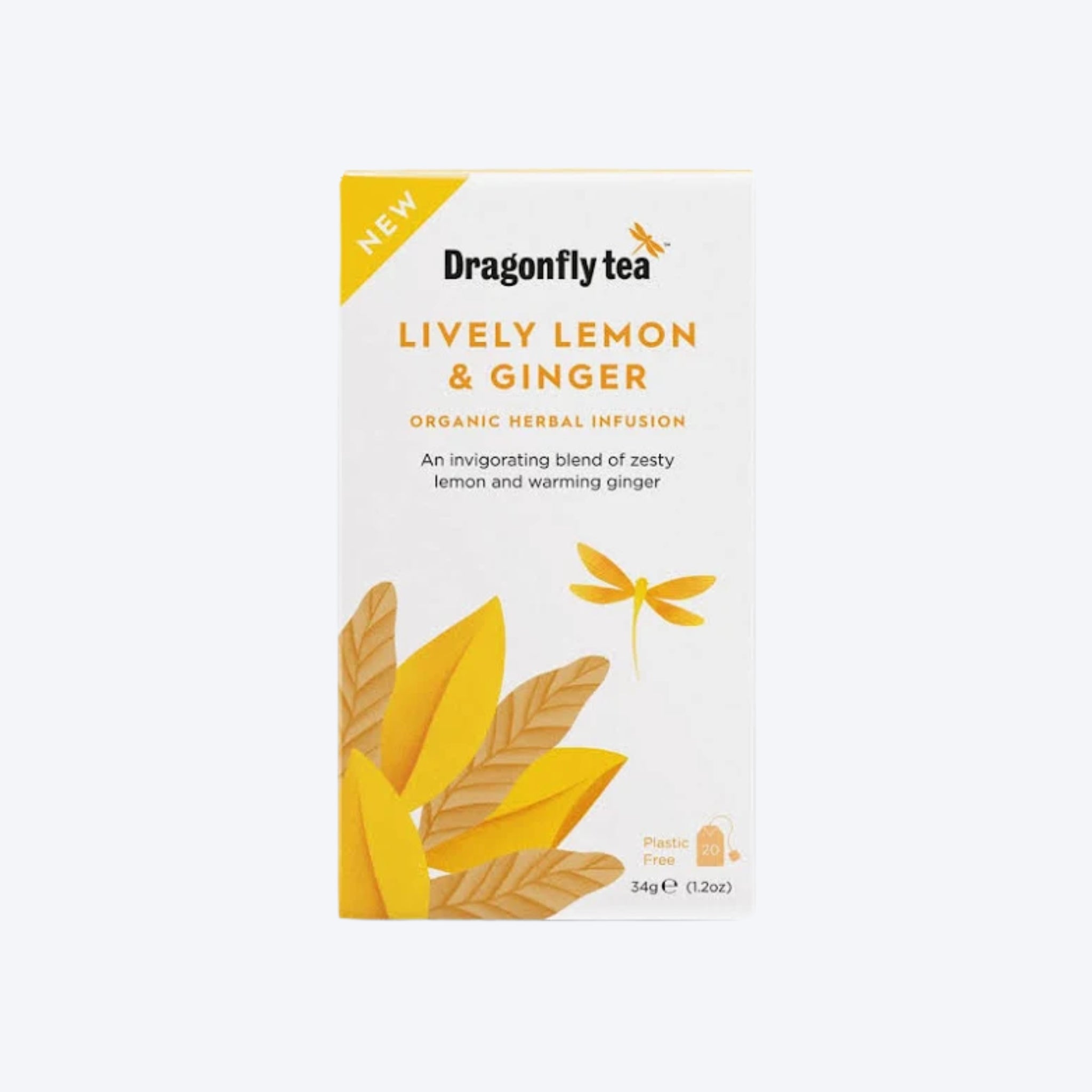 Dragonfly Tea Lively Lemon and Ginger x20 Teabags