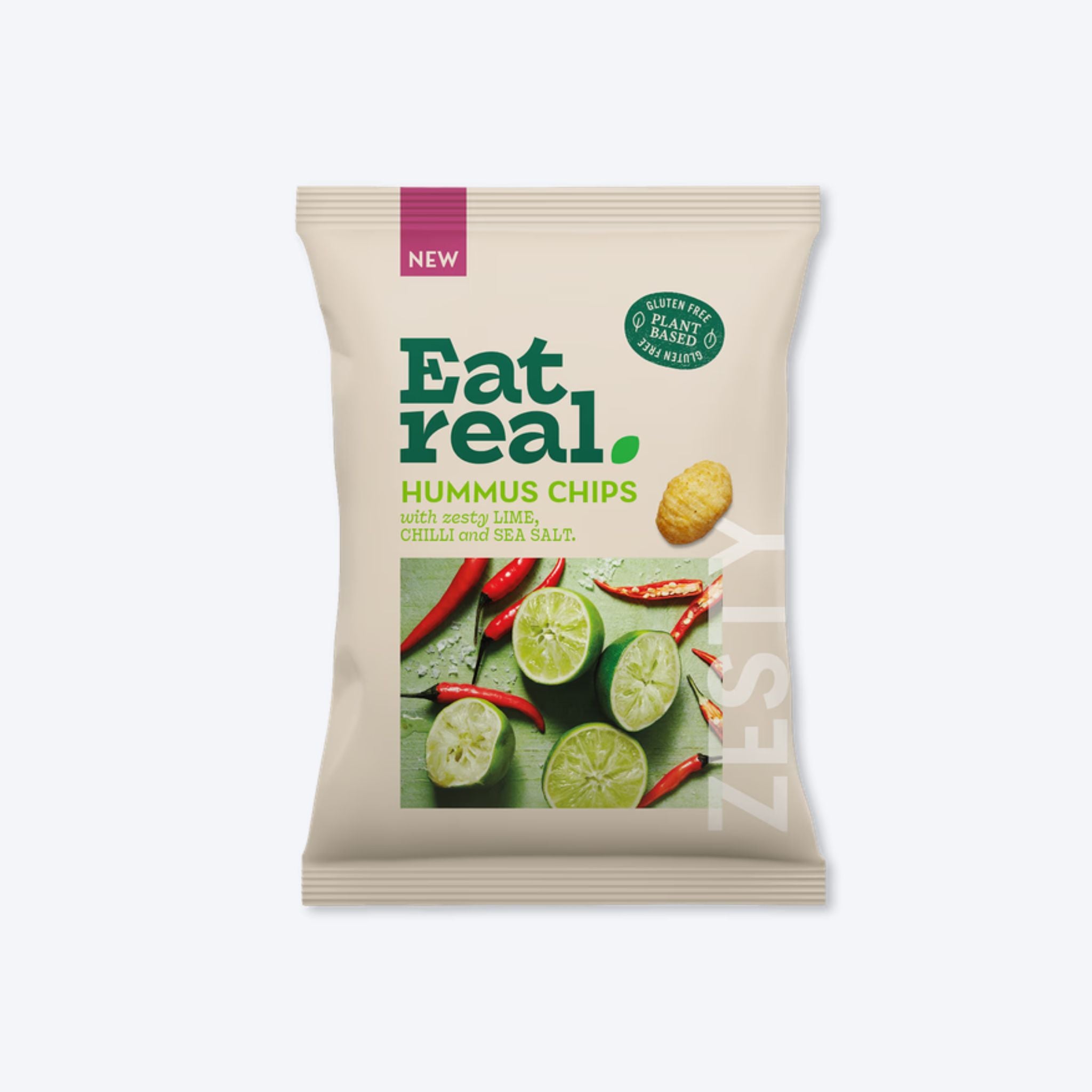 Eat Real Hummus Crisps Lime & Chilli 110g