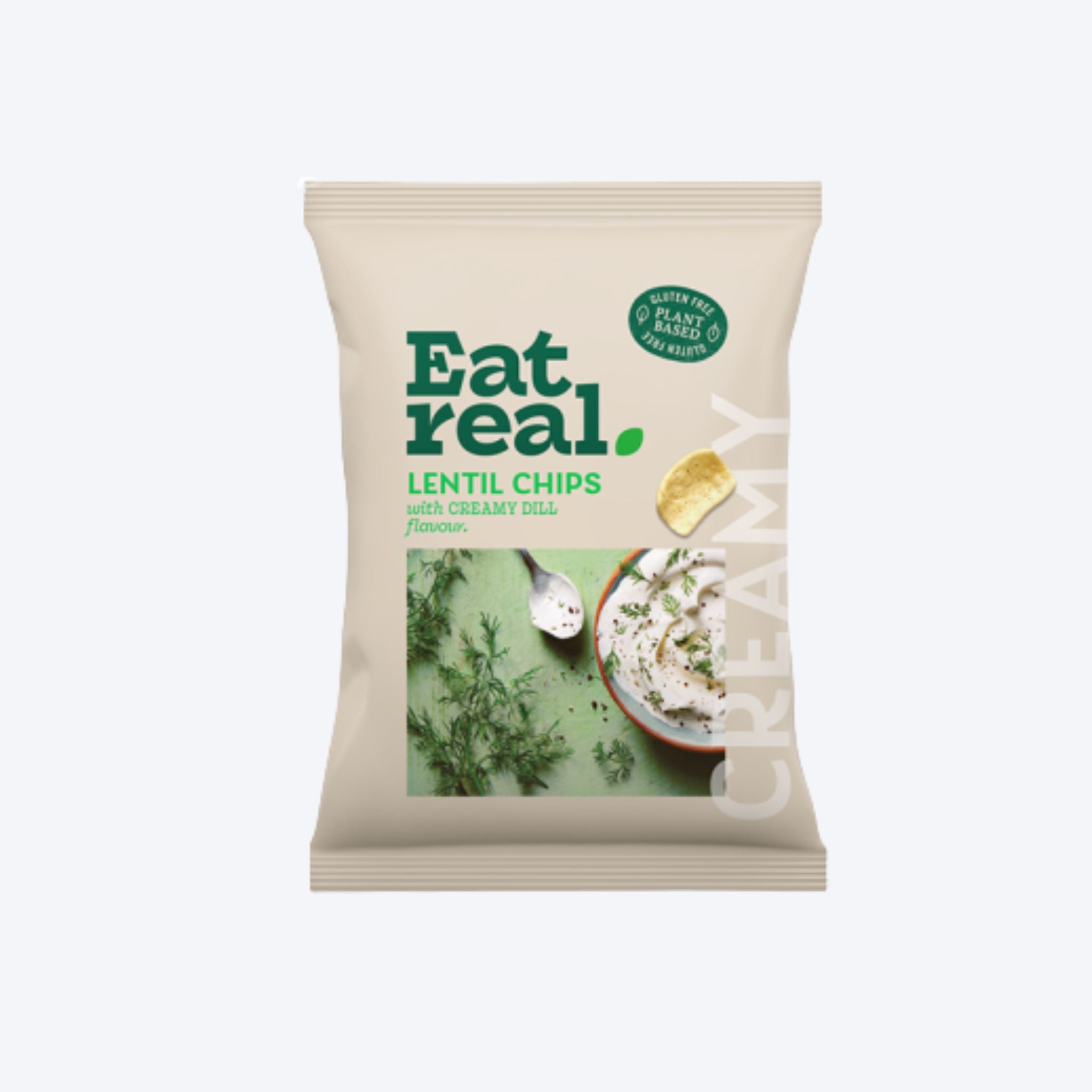 Eat Real Lentil Crisps Creamy Dill 95g