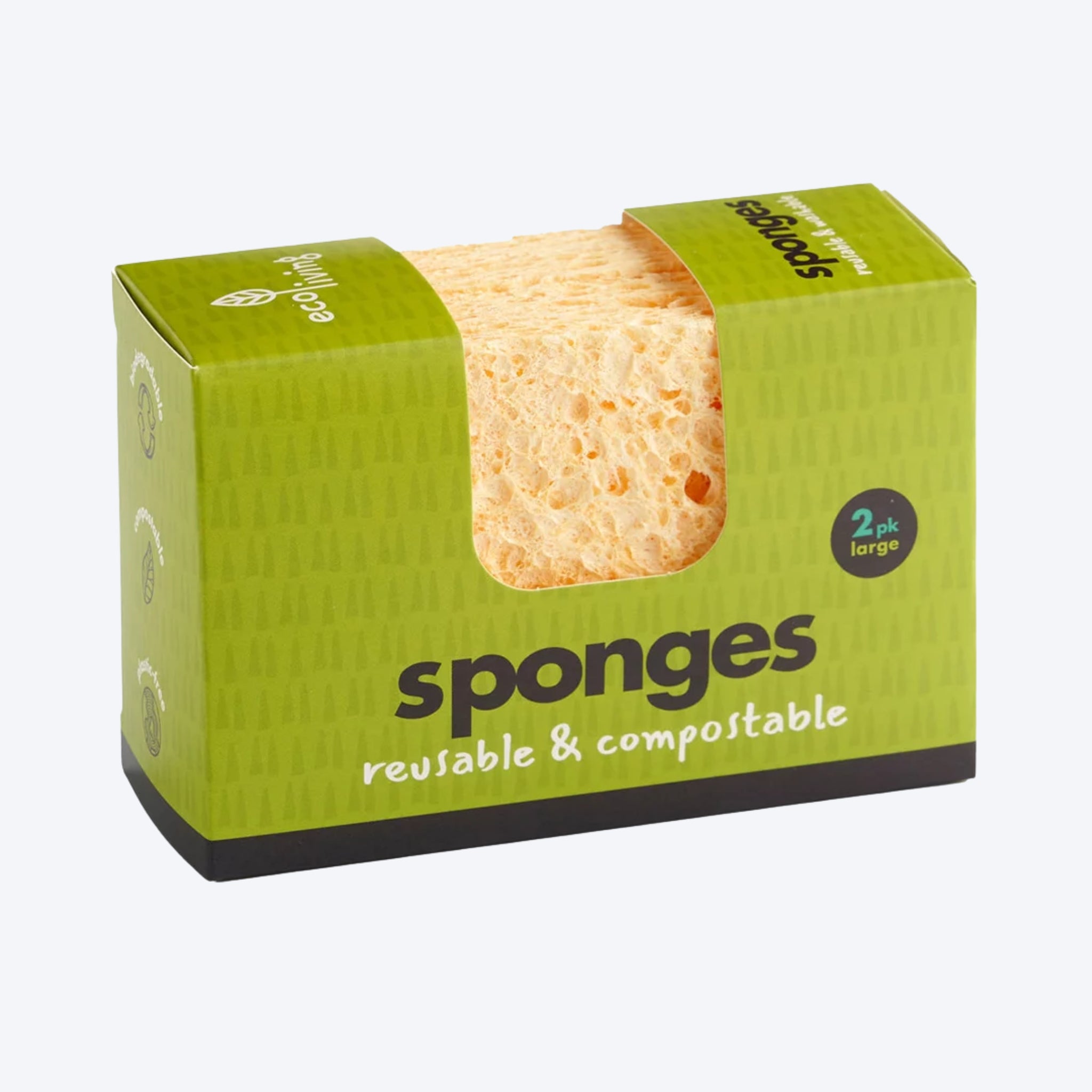 Eco Living Scourer Sponges 2 Pack
