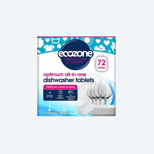 Ecozone All-in-One Dishwasher Tablets 72