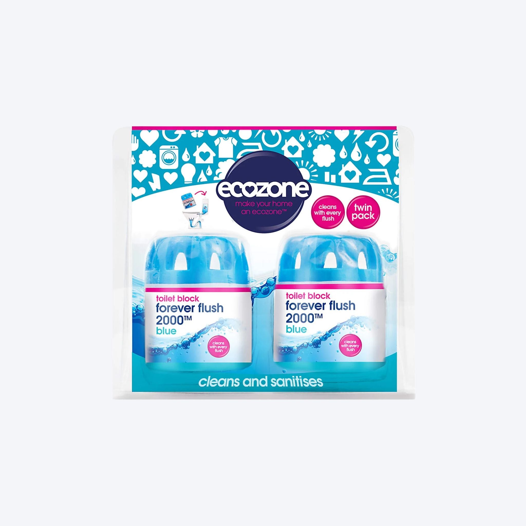 Ecozone Forever Flush Twin Pack 2000