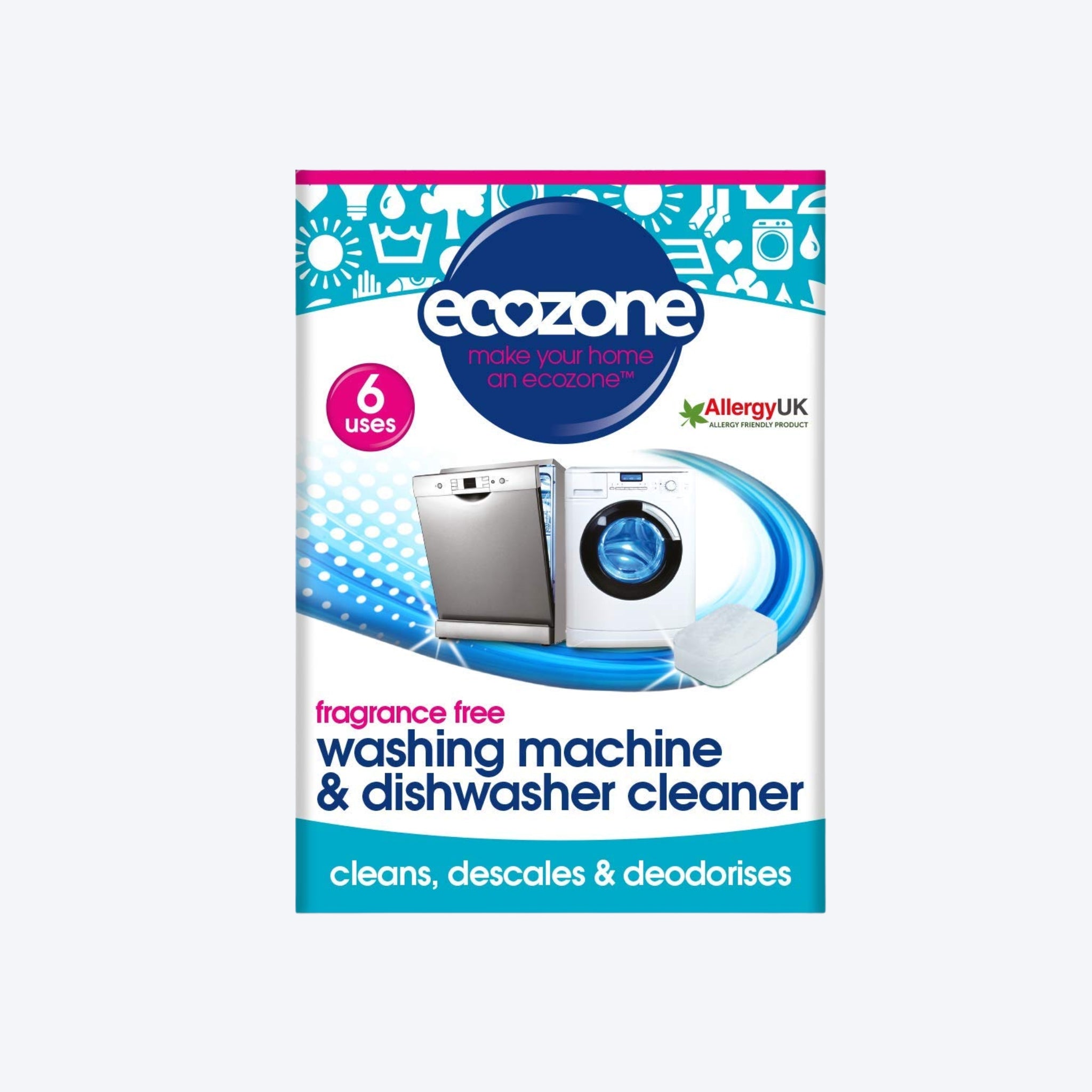 Ecozone Fragrance Free Washing Machine & Dishwasher Cleaner