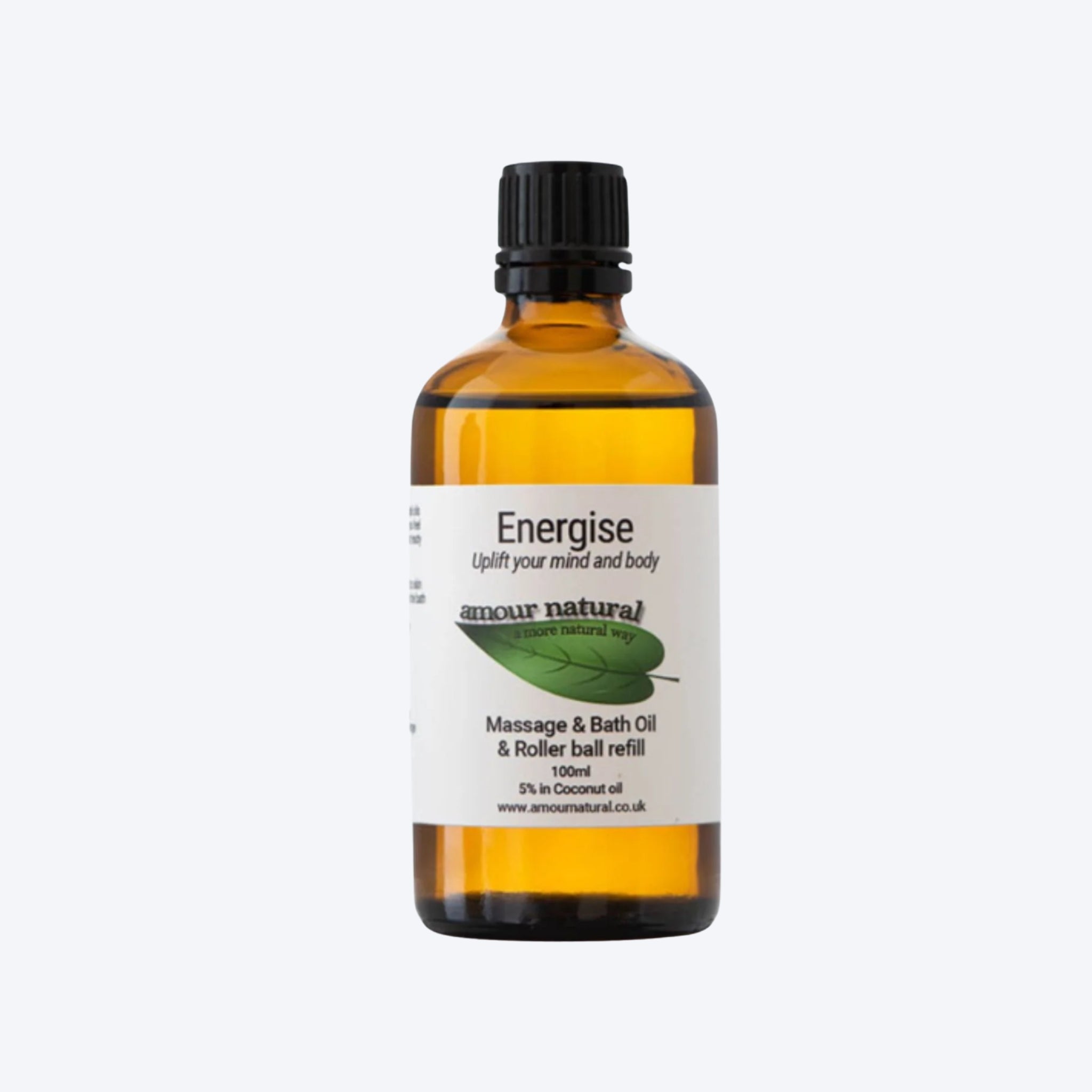 Amour Natural Energise Blend 100ml Massage & Bath Oil / Refill
