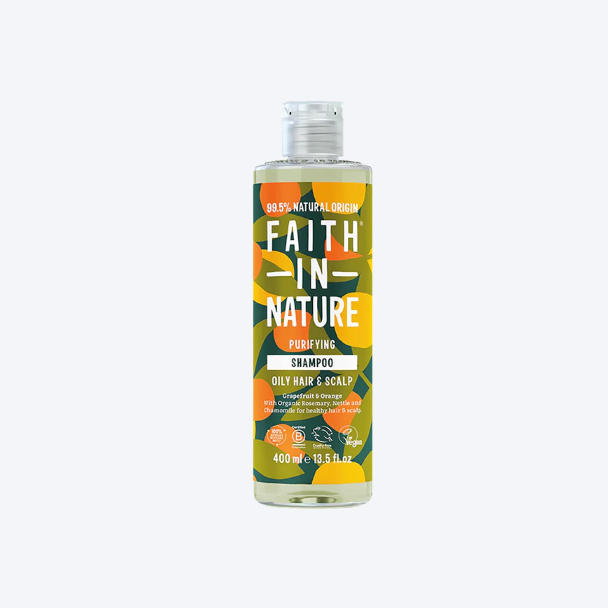 Faith In Nature Purifying Shampoo For Oily Hair & Scalp - Grapefruit & Orange