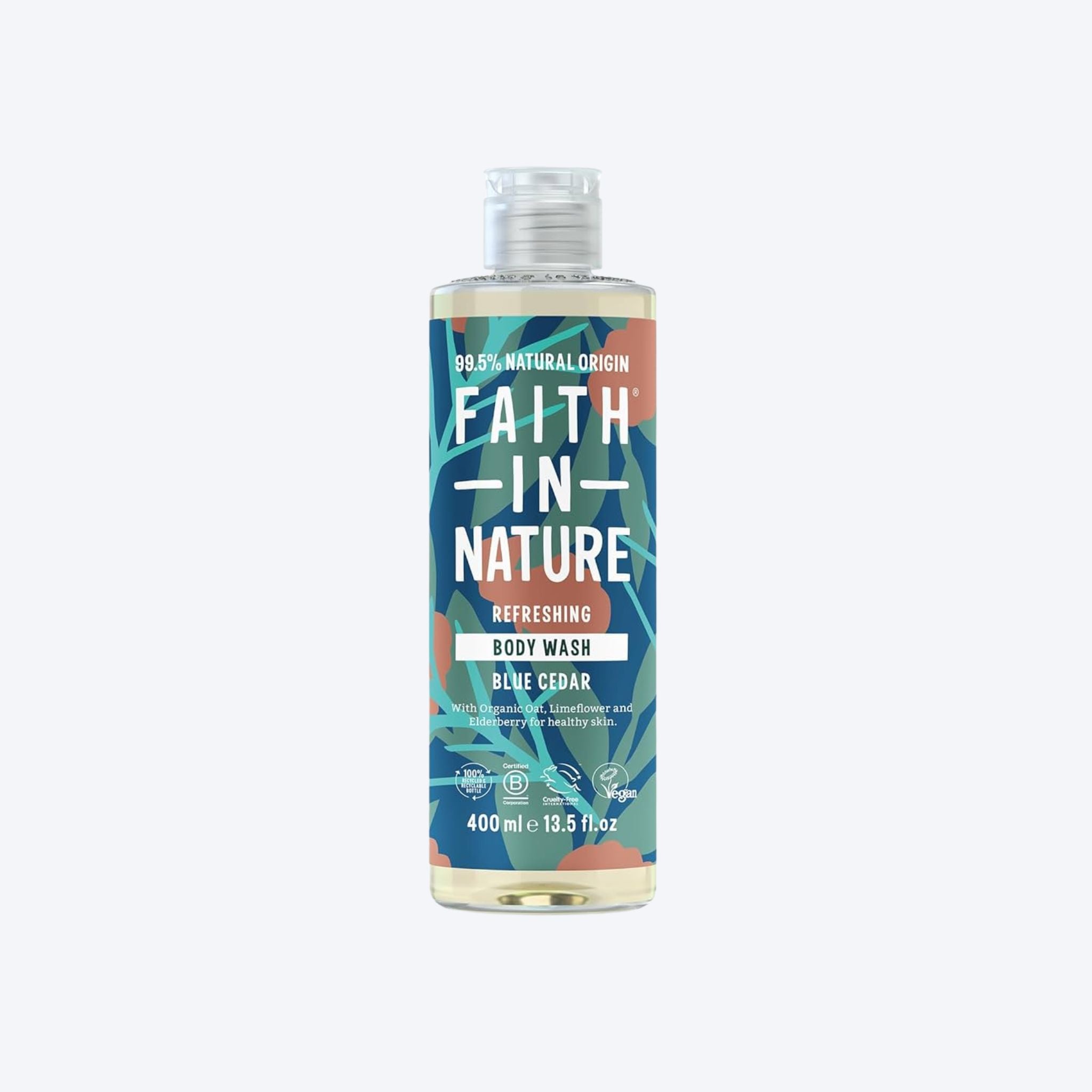 Faith In Nature Refreshing Body Wash Blue Cedar 400ml