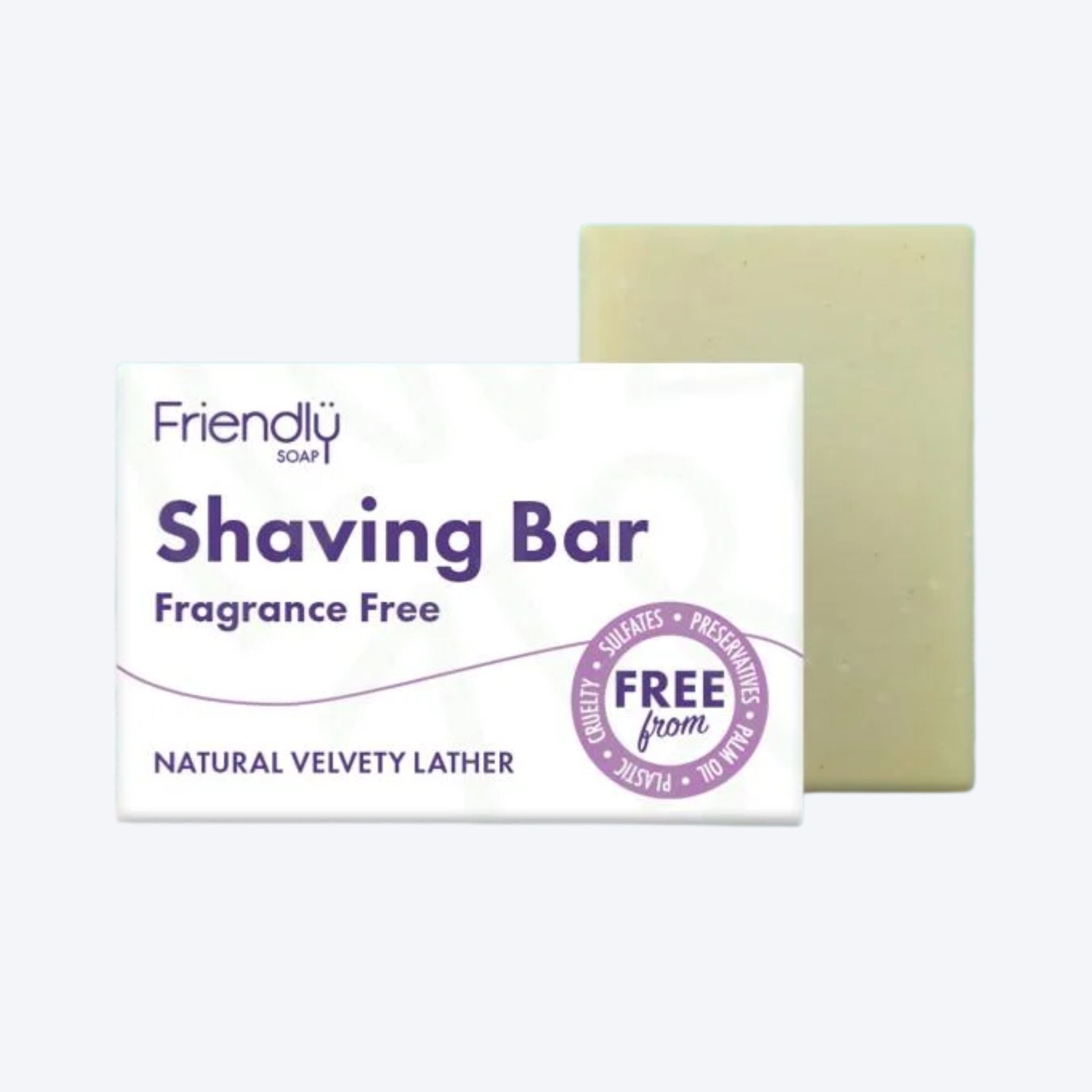 Friendly Soaps Fragrance Free Shaving Bar