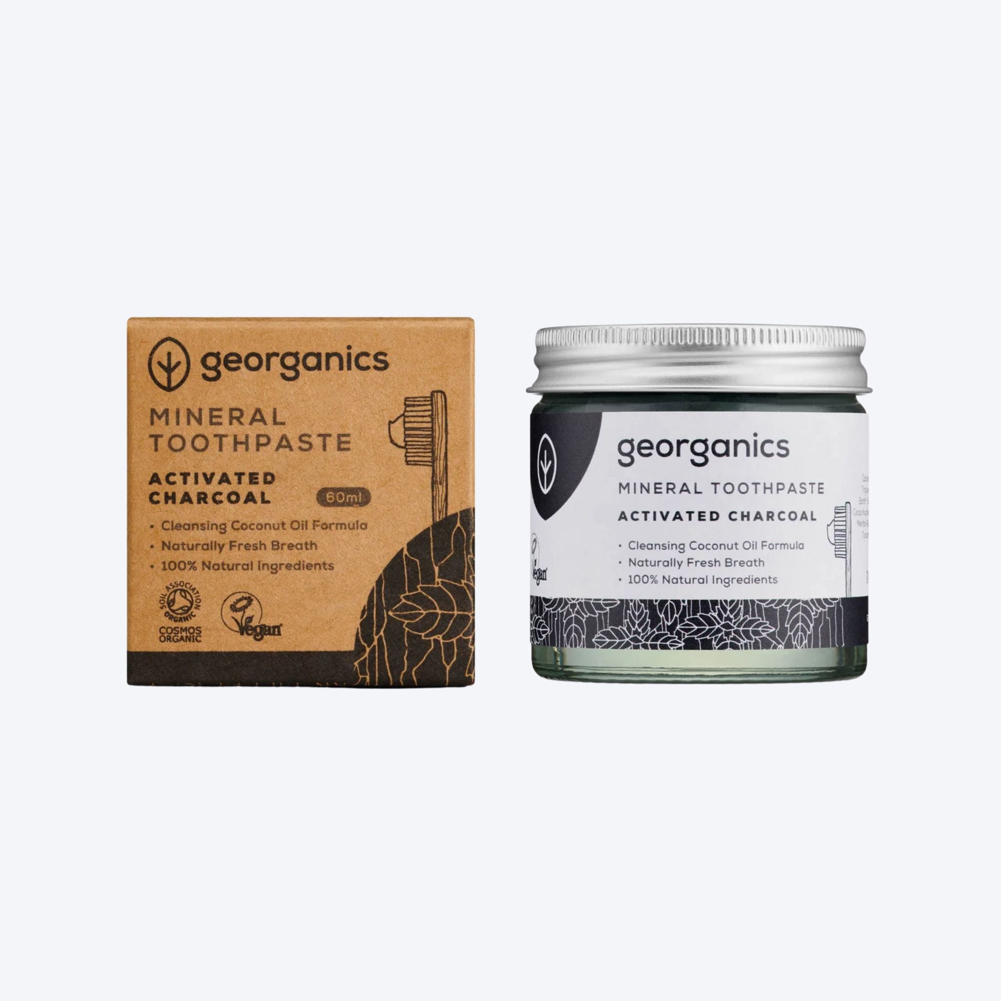 Georganics Flouride Toothpaste Charcoal 60ml