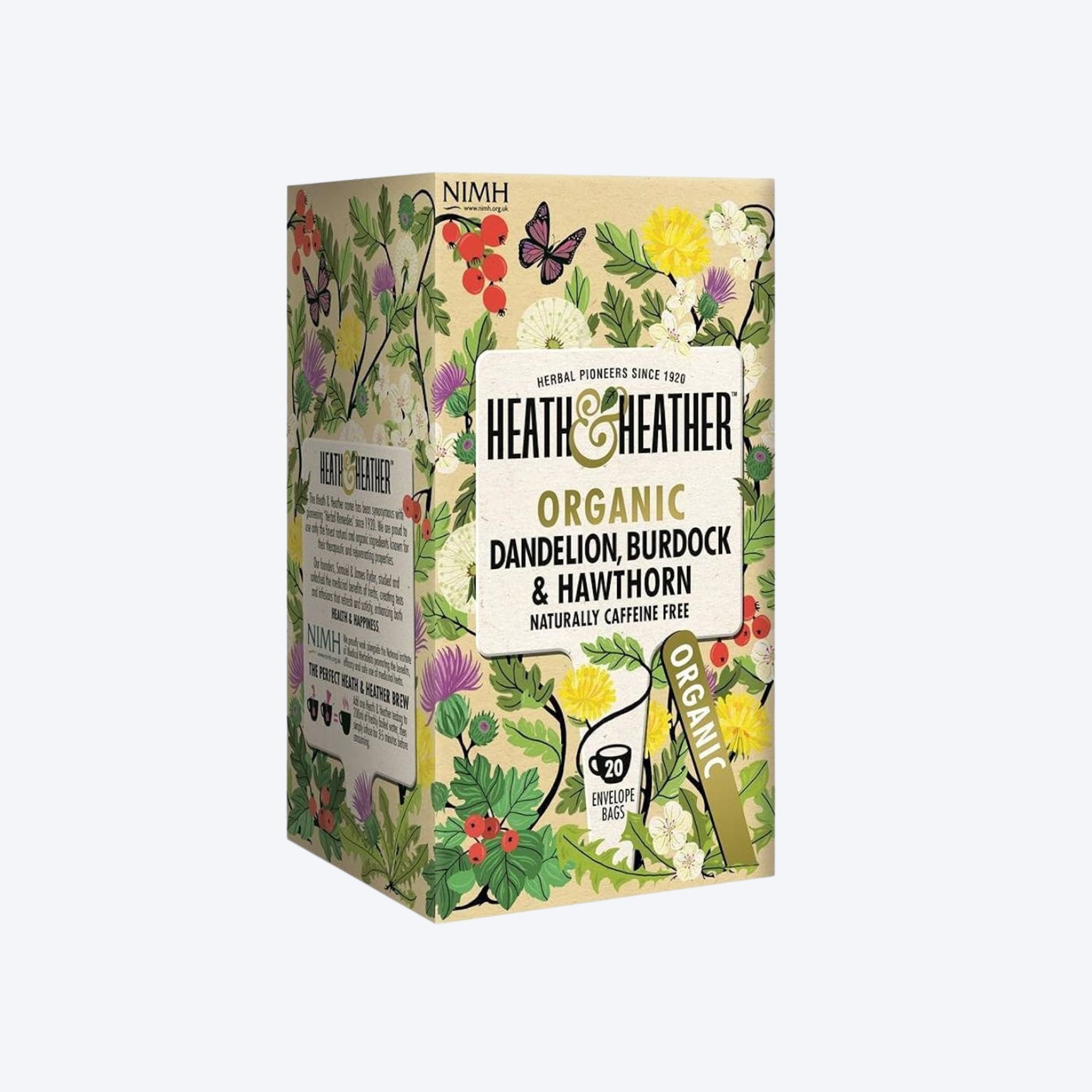 Heath & Heather Organic Dandelion, Burdock & Hawthorn