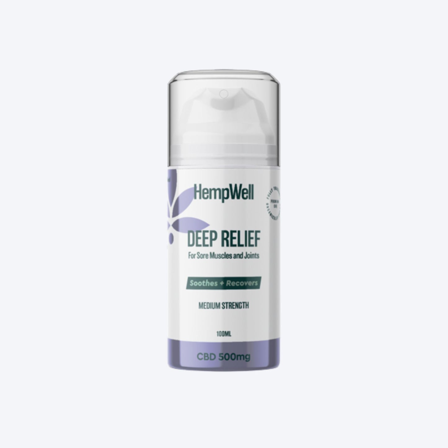 HempWell Deep Relief Muscle & Joint Cream | 500mg CBD | 100ml Bottle