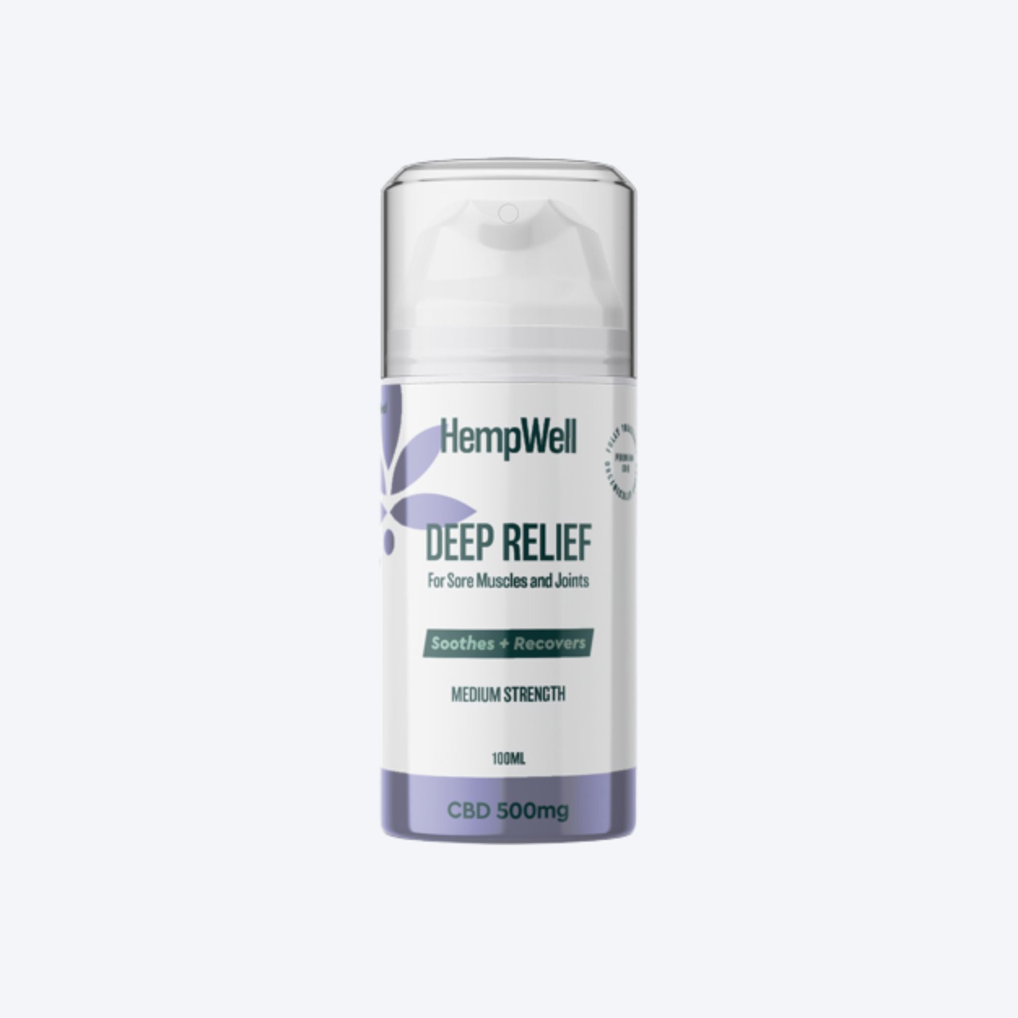 HempWell Deep Relief Muscle & Joint Cream | 500mg CBD | 100ml Bottle