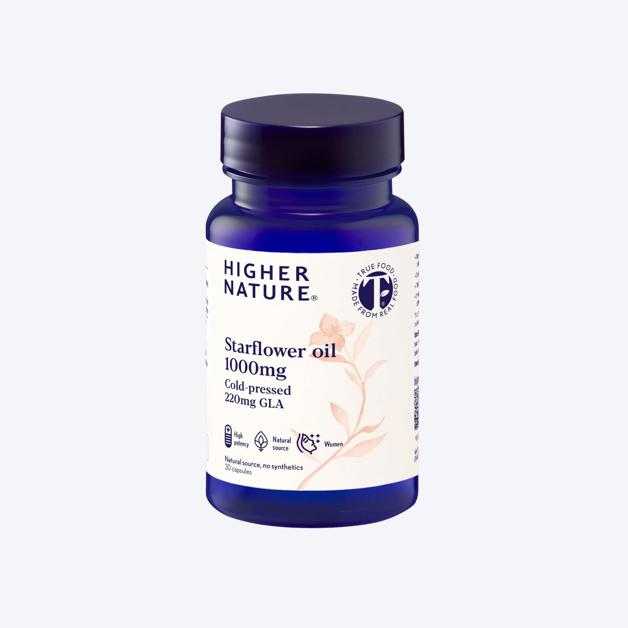 Higher Nature Starflower 1000mg x30 Capsules