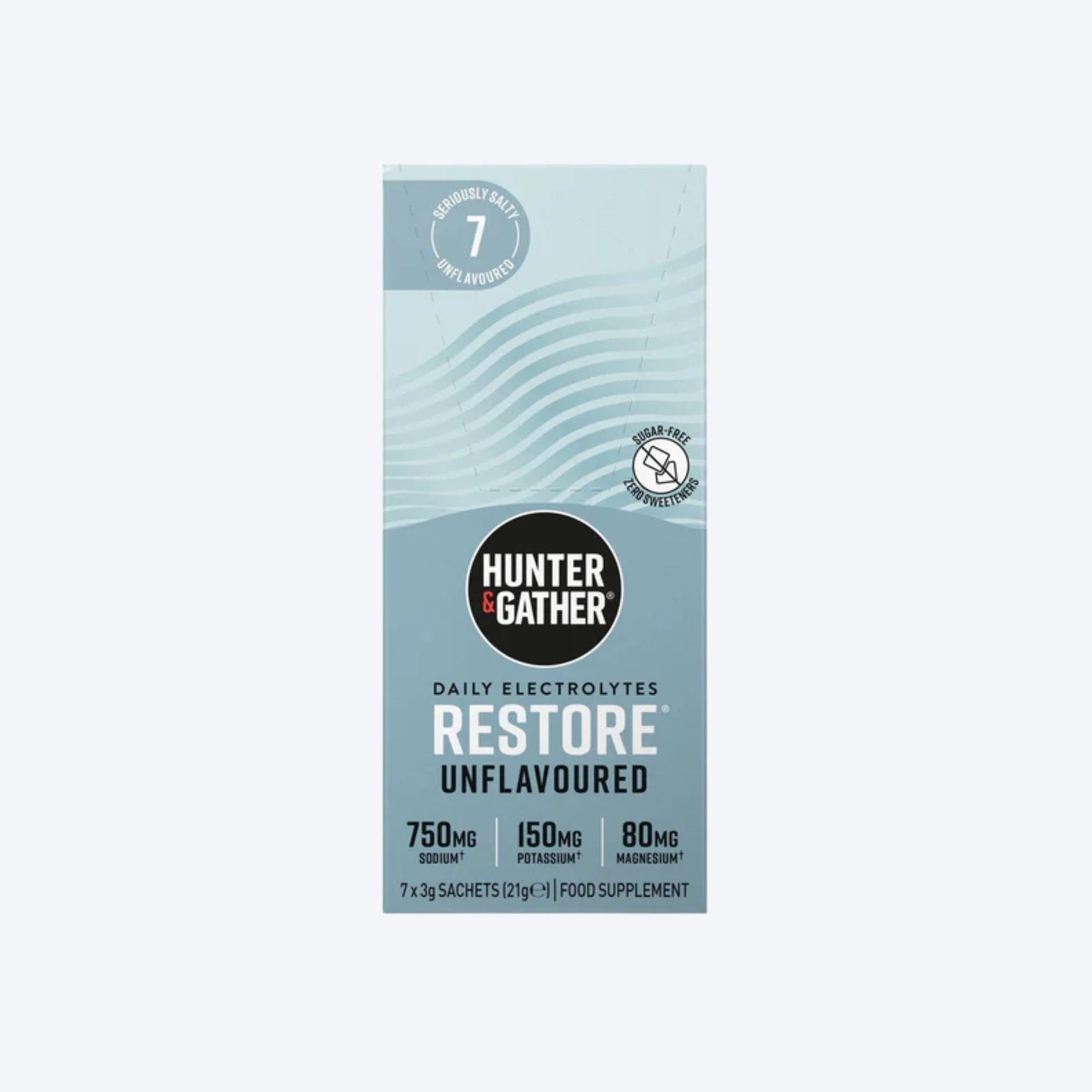 Hunter Gather Restore Unflavoured Electrolytes x7 Sachets