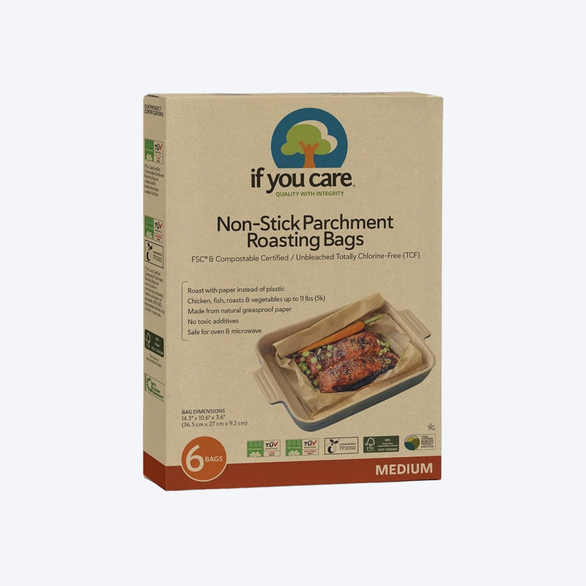If You Care Non-Stick Eco Friendly Roasting Bags x6