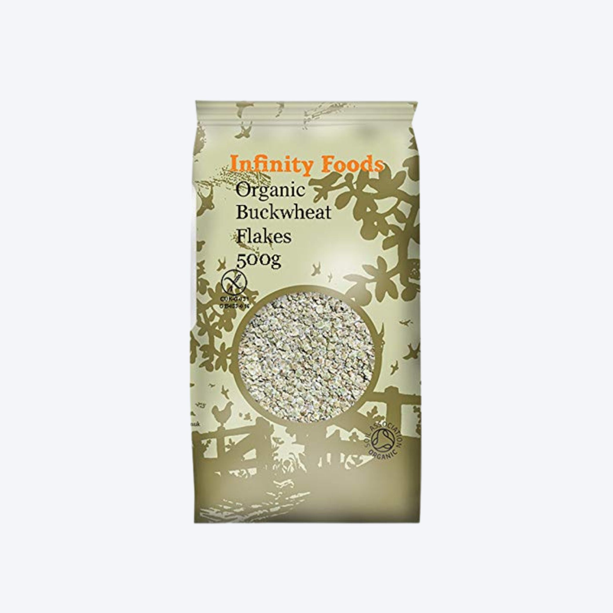 Infinity Foods Organic Gluten Free Buckwheat Flakes 500g