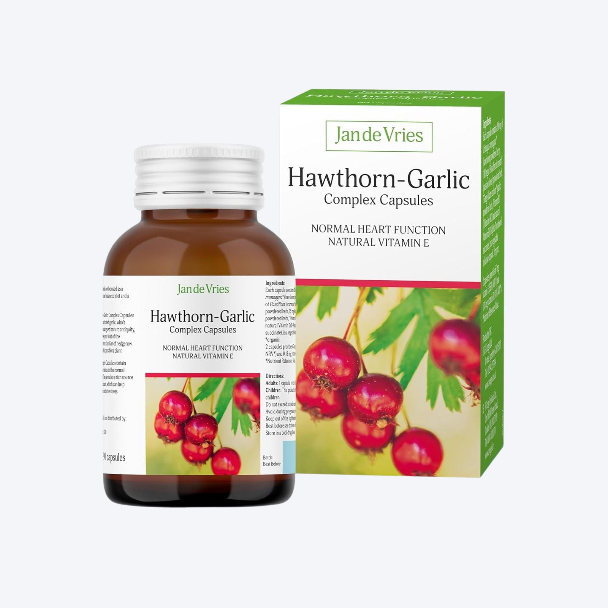 Jan De Vries Hawthorn-Garlic Compex 90 Capsules