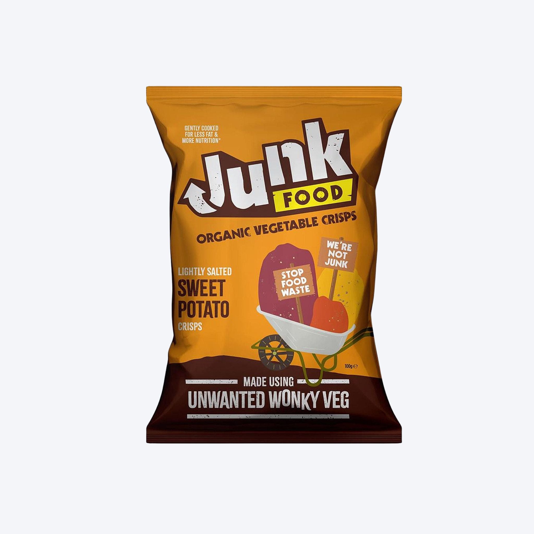 Junk Food Organic Sweet Potato Lightly Salted Crisps 100g