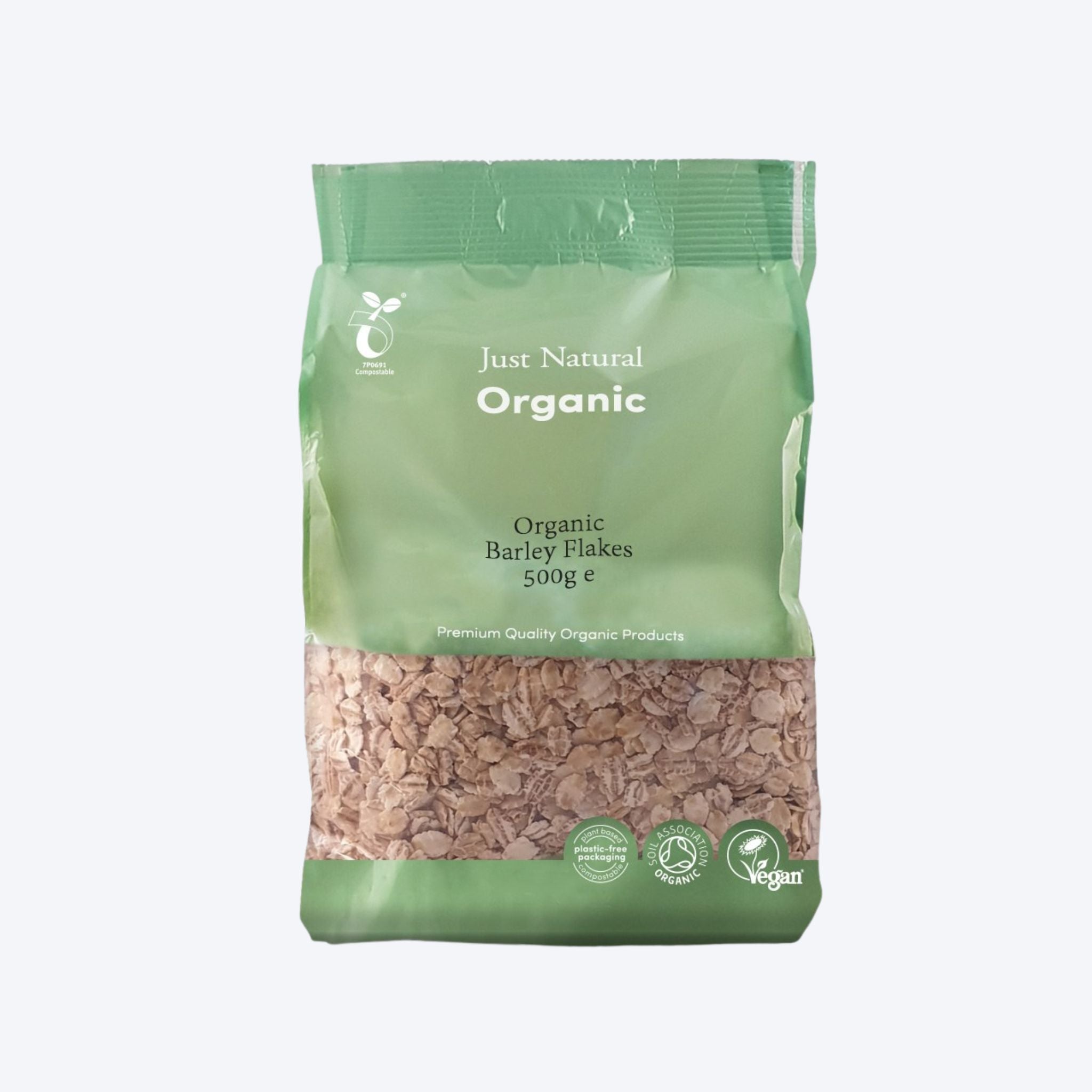 Just Natural Organic Barley Flakes 500g