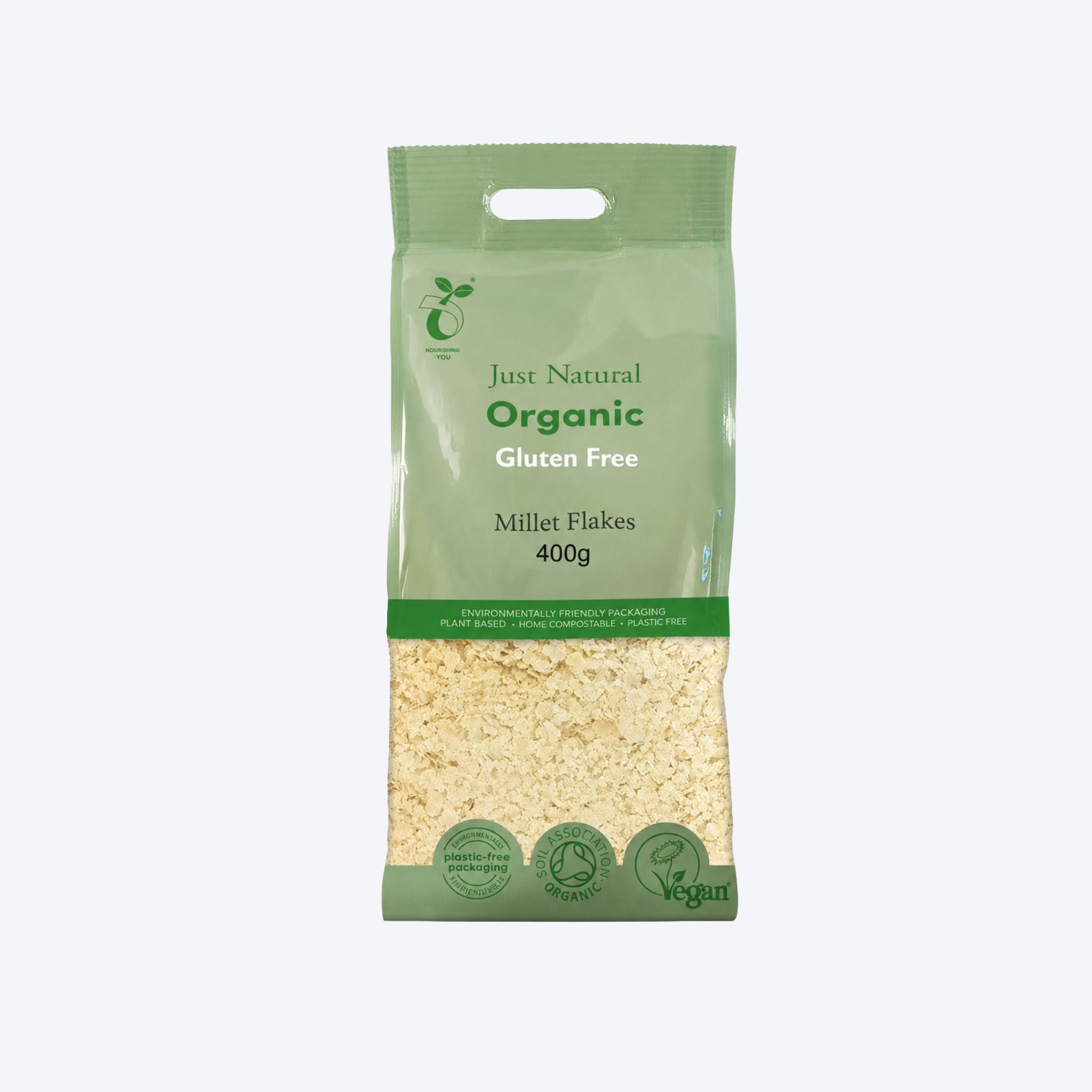 Just Natural Organic Gluten Free Millet Flakes 400g