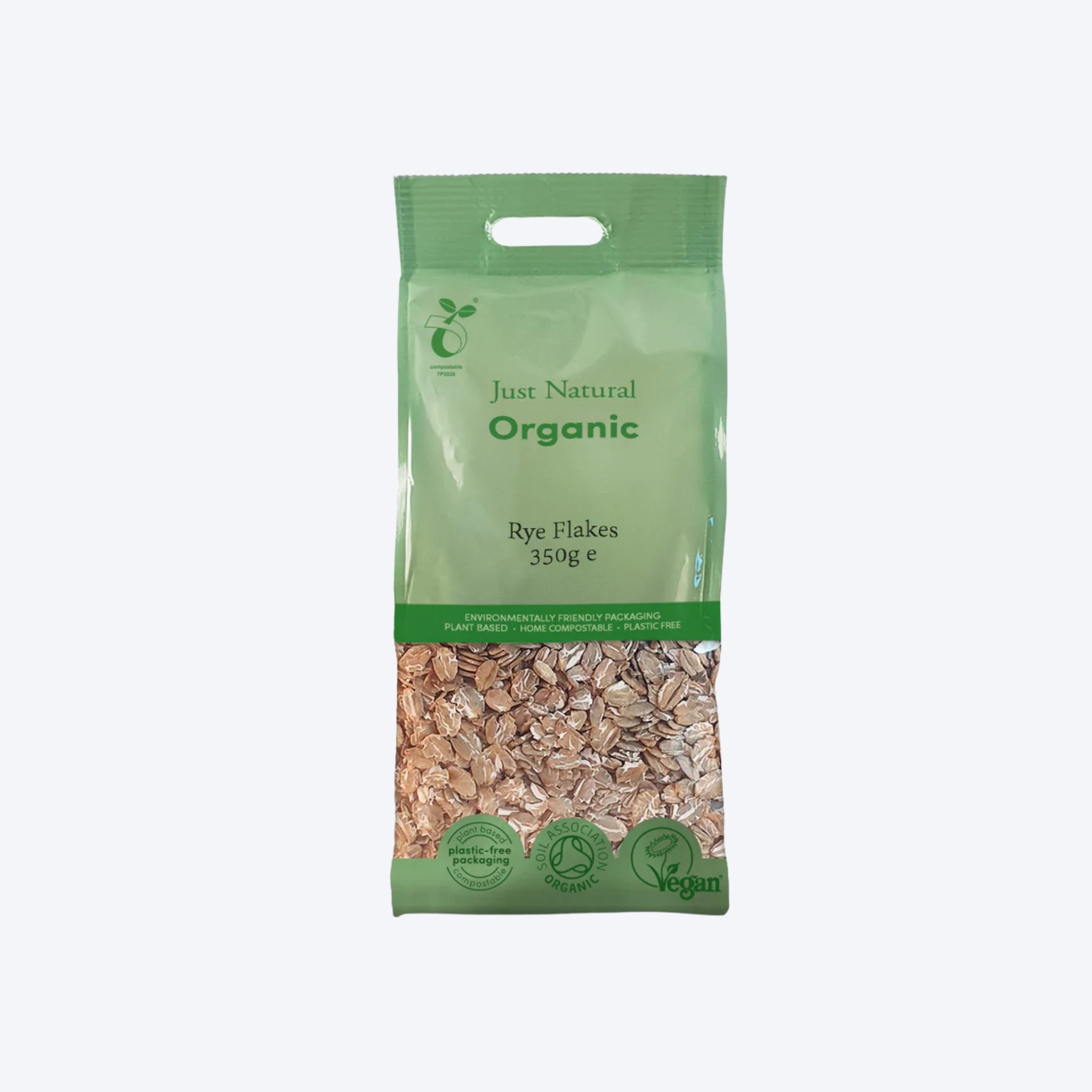Just Natural Organic Rye Flakes 350g