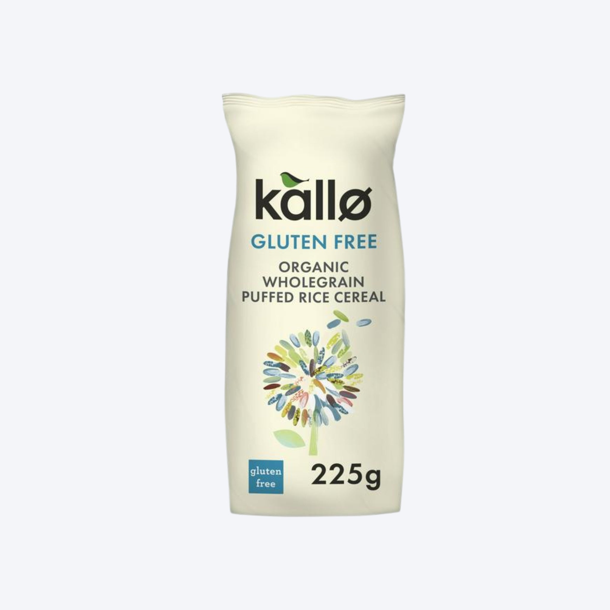 Kallo Gluten Free Organic Wholegrain Puffed Rice Cereal 225g