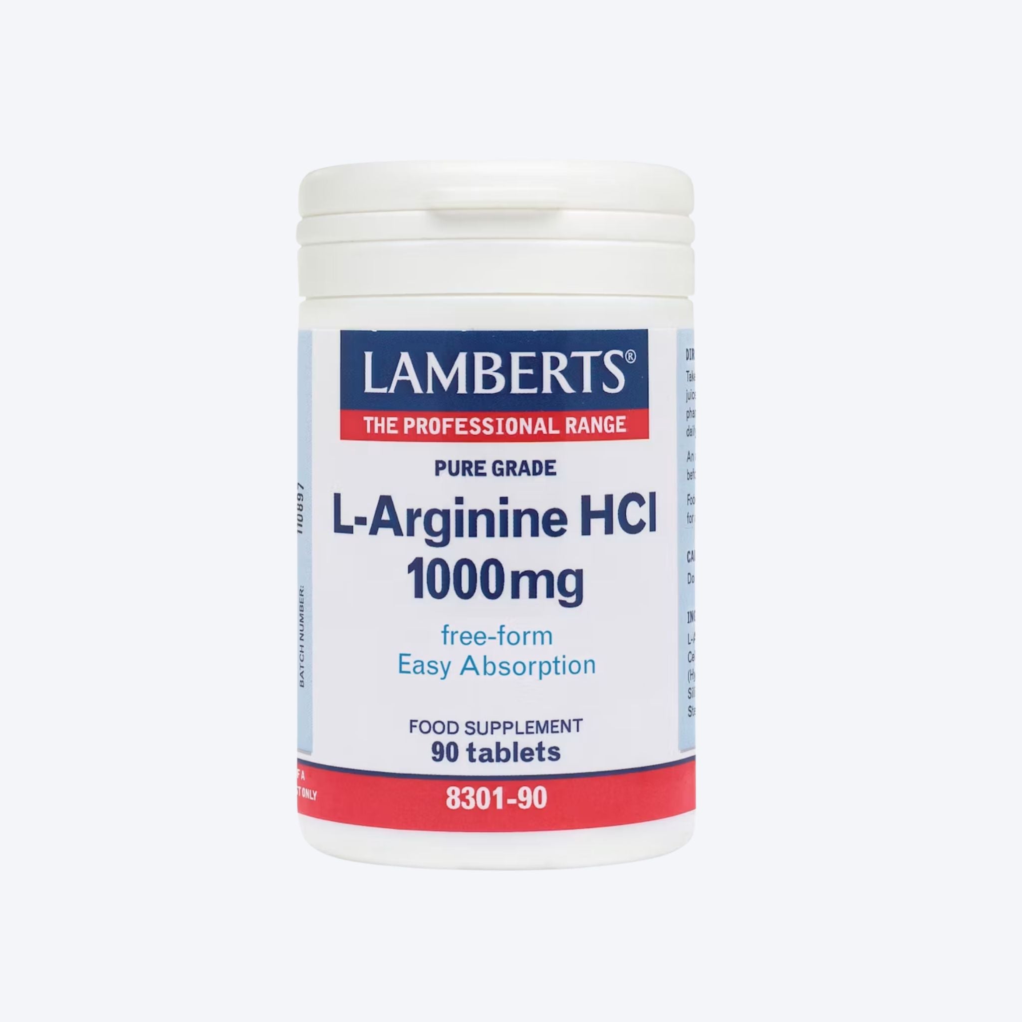 Lamberts L-Arginine HCI 1000mg x90 Tablets