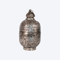 Fair Trade Moroccan Cutwork Metal Lantern 33cm Freestanding or Hanging