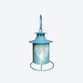 Fair Trade Teal Lantern With Heart Design