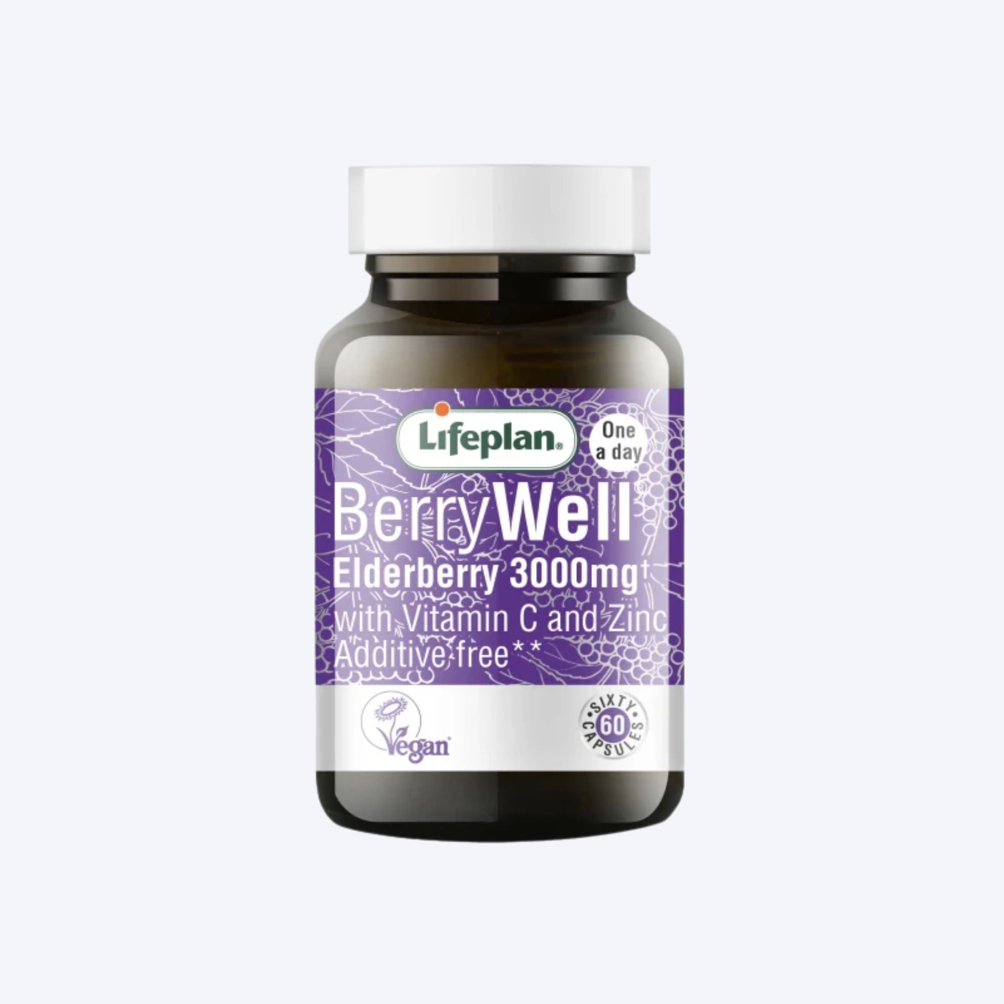 Lifeplan Berry Well Elderberry 3000mg x60 Tablets