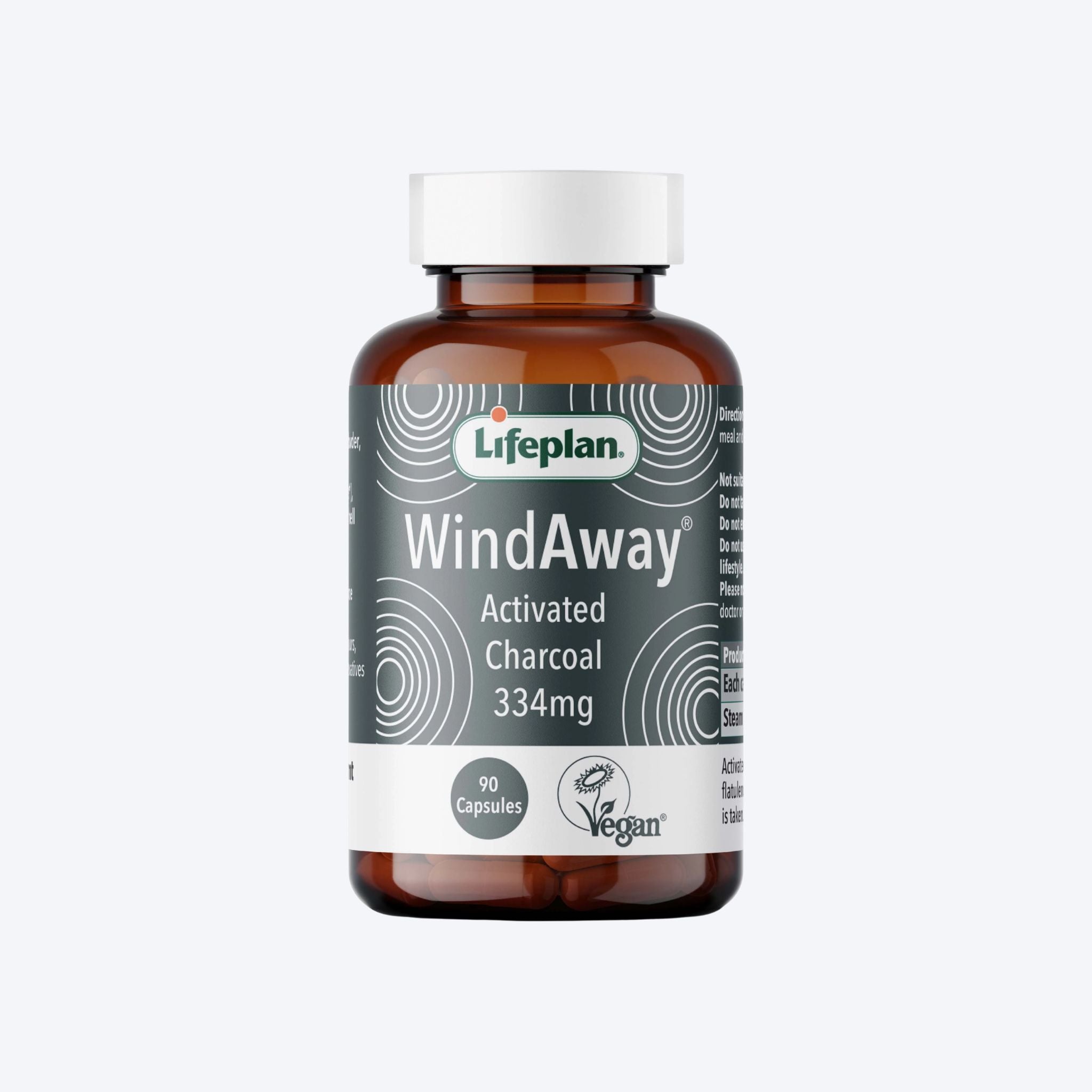 Lifeplan Wind Away Charcoal tabs 90 Caps