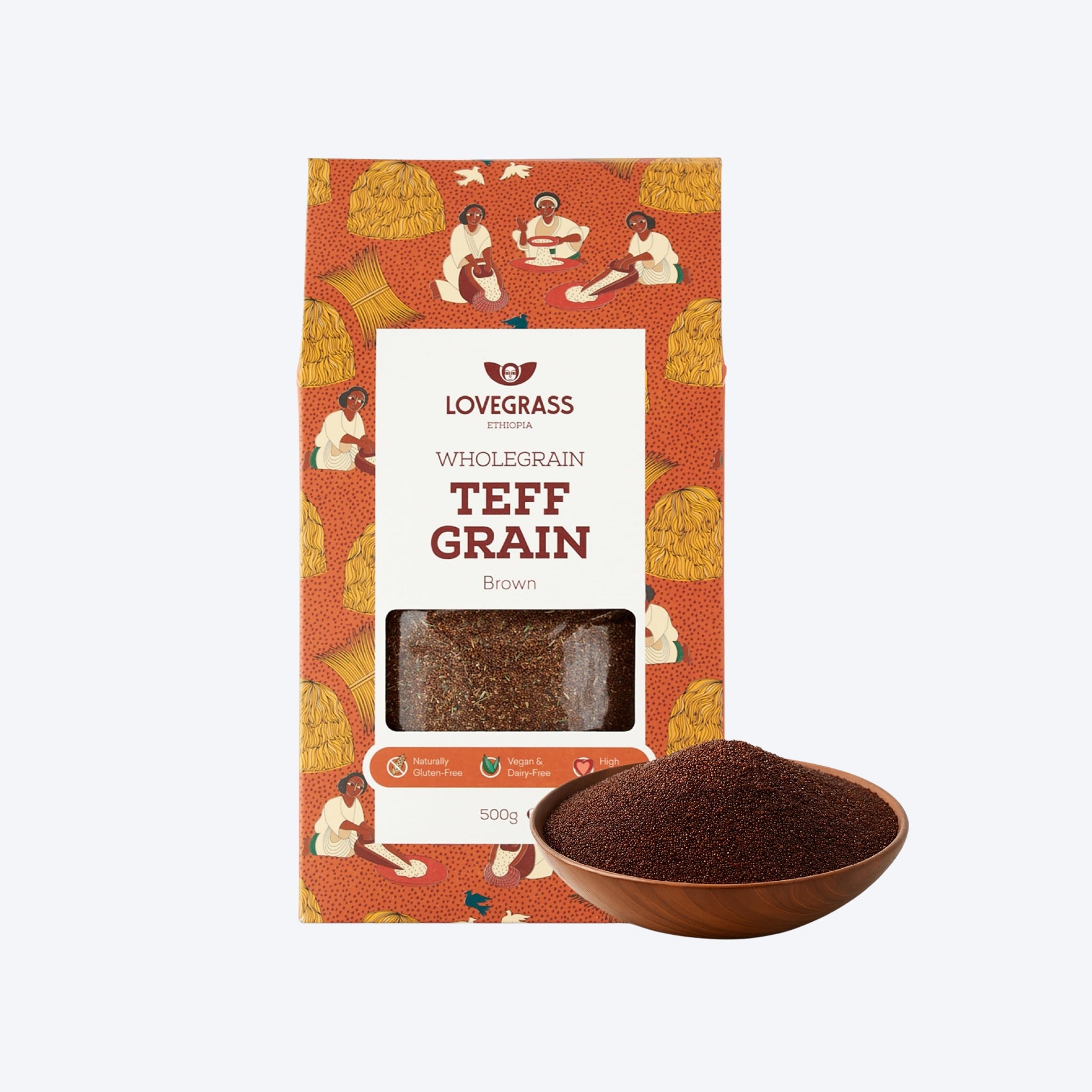 Love Grass Ethiopia Brown Teff Grain 500g