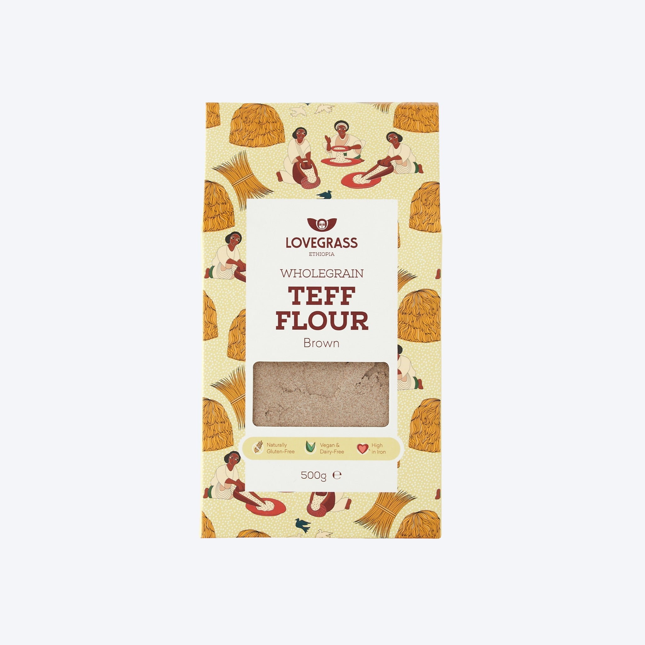 Love Grass Wholegrain Teff Flour Brown 500g