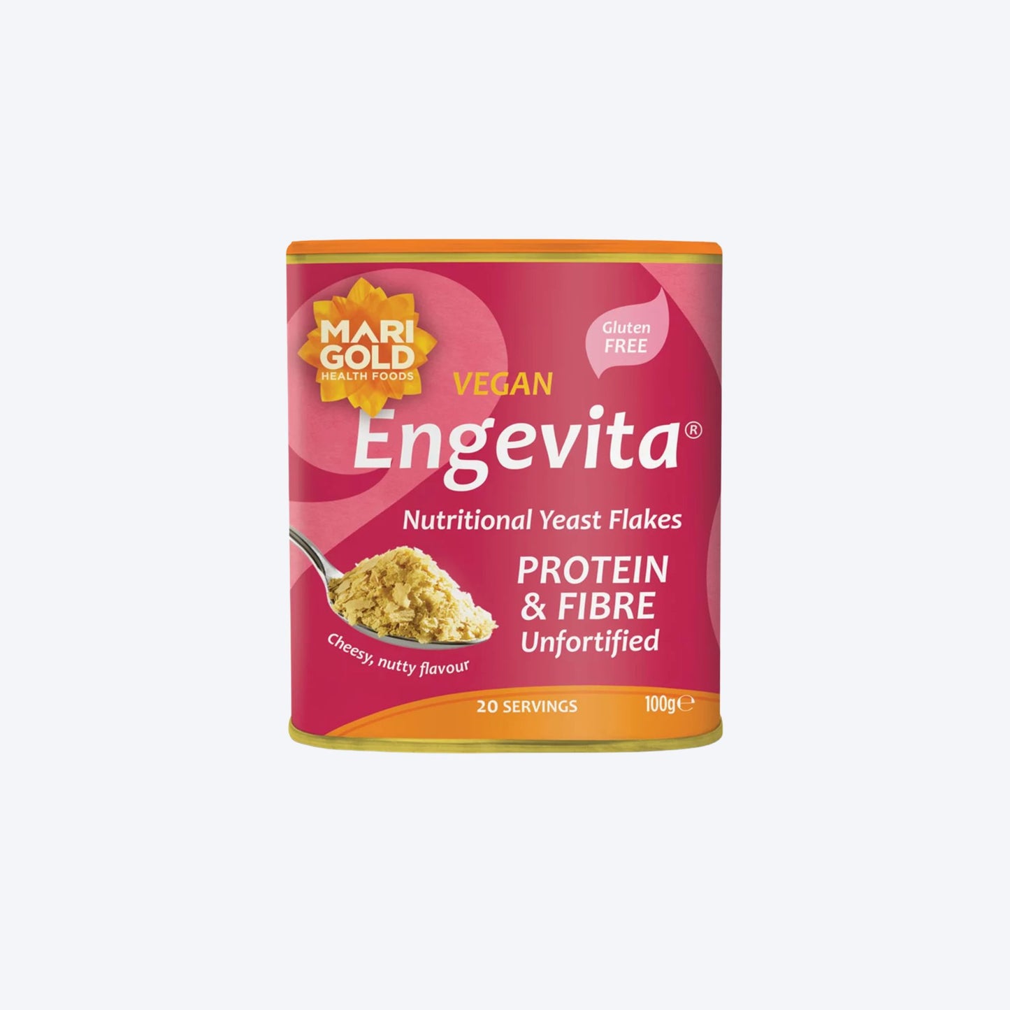 Marigold Vegan Engevita Yeast Flakes Gluten Free 100g -protein and fibre