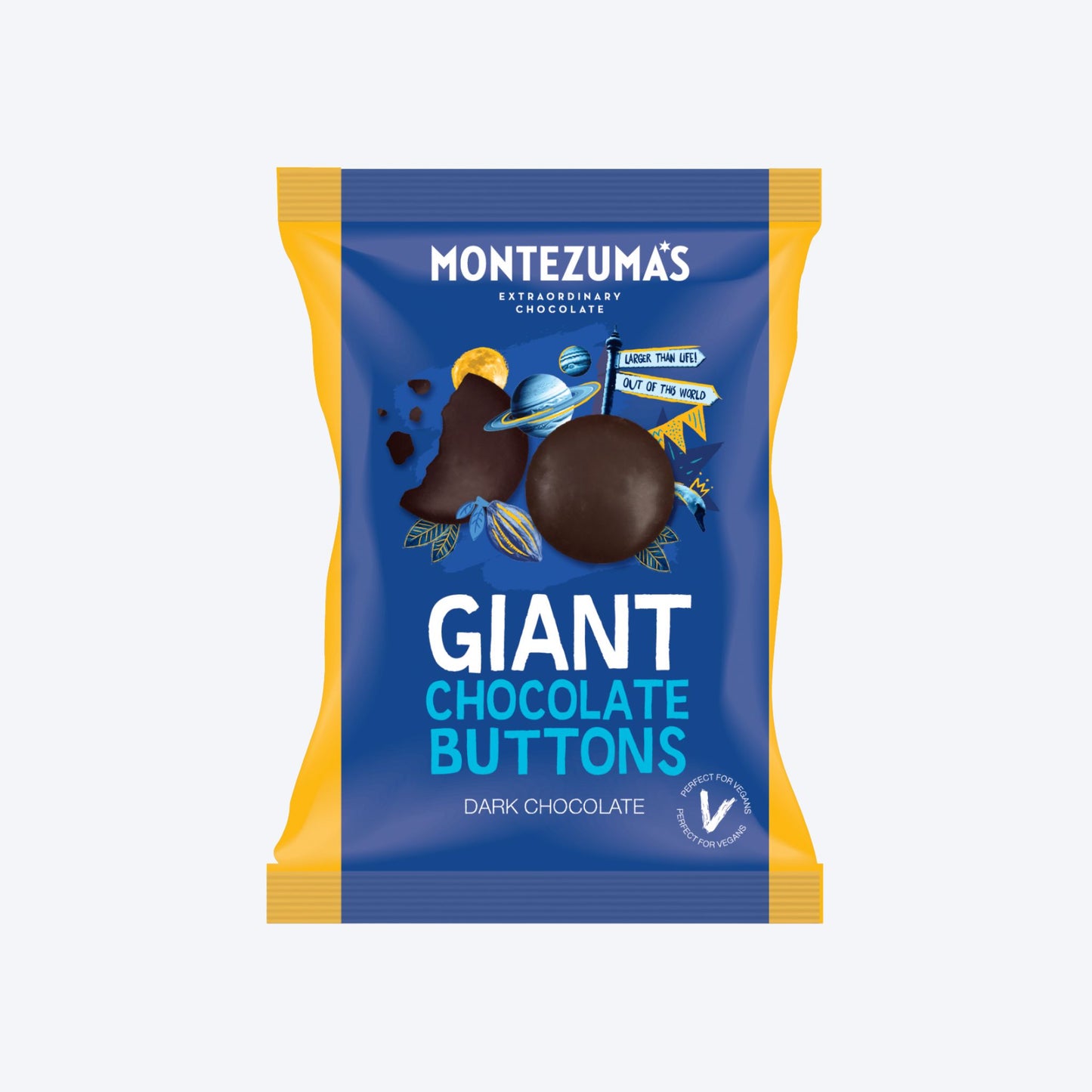 Montezuma's Giant Buttons Dark Chocolate 120g