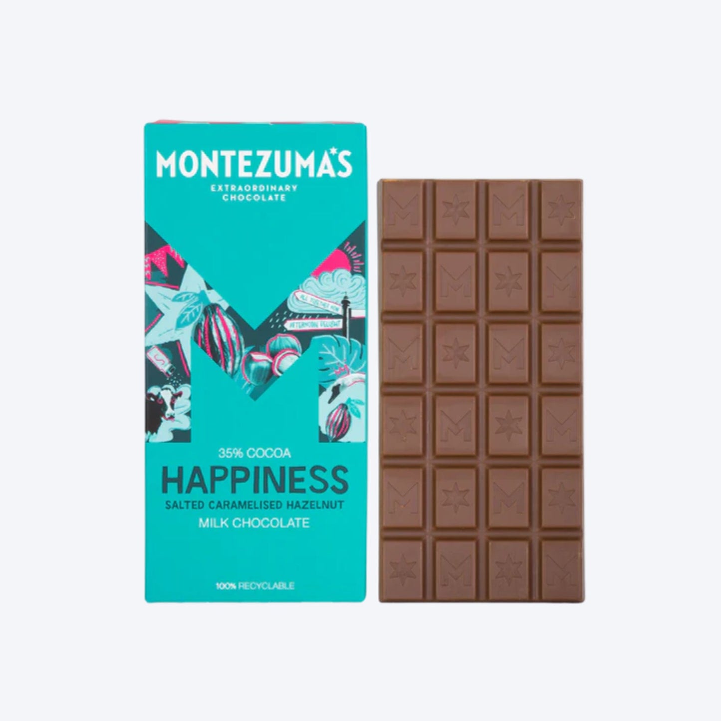 Montezuma's Happiness Milk Chocolate With Salted Caramelised Hazelnut