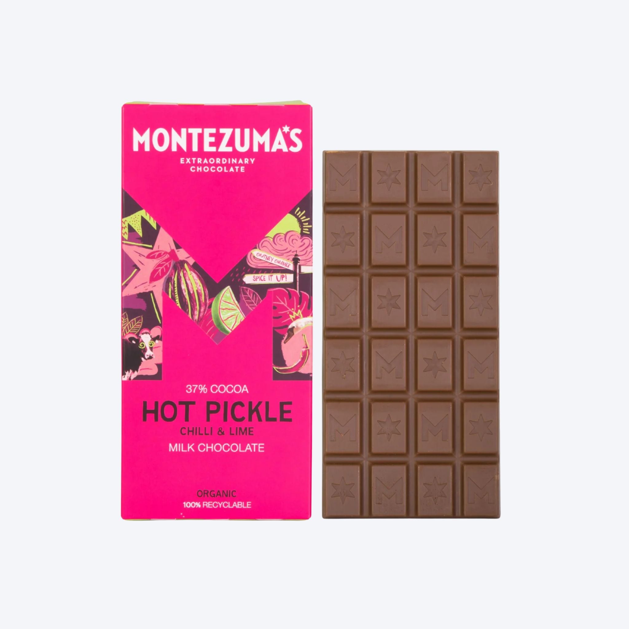 Montezuma's Hot Pickle Chilli & Lime Milk Chocolate