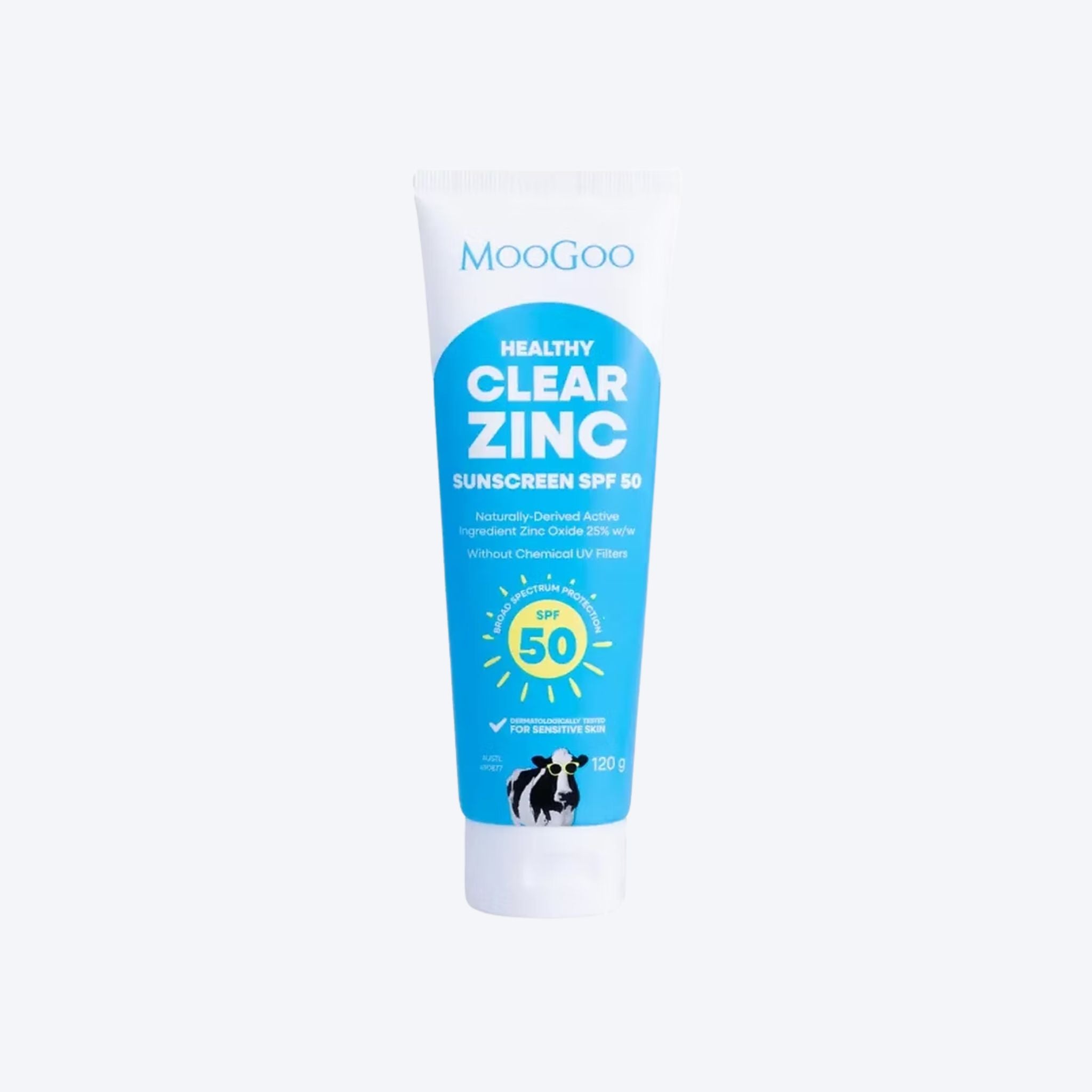 MooGoo Clear Zinc SPF50 Sun Cream 120g