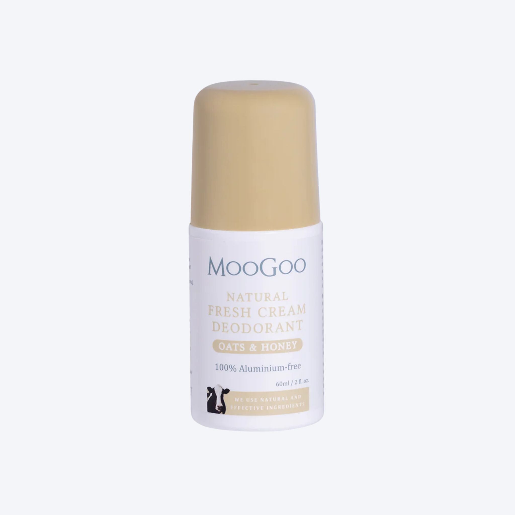 MooGoo Natural Fresh Cream Deodorant Oats & Honey 100% Aluminium Free 60ml