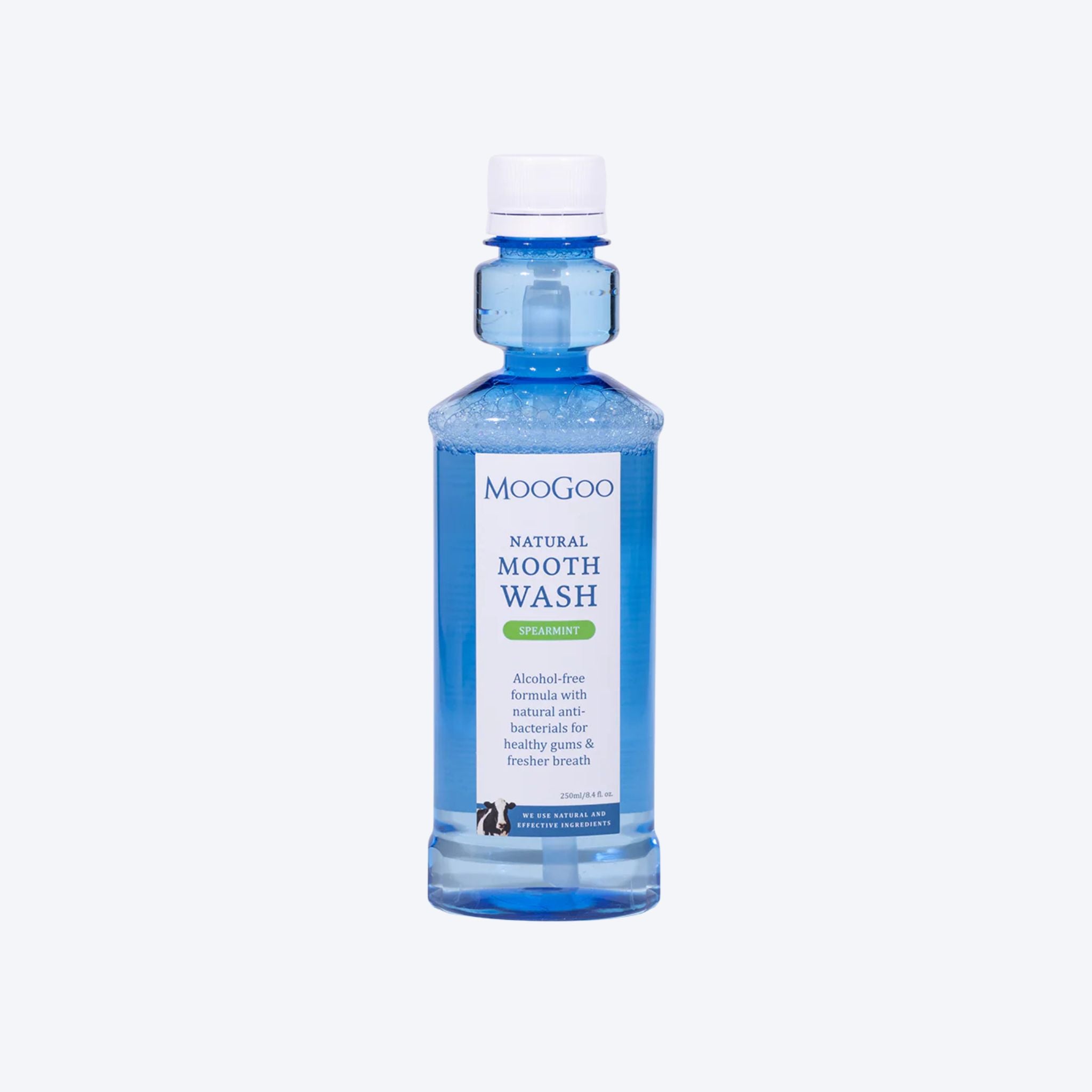MooGoo Natural Mooth Wash Spearmint Flavour 250ml
