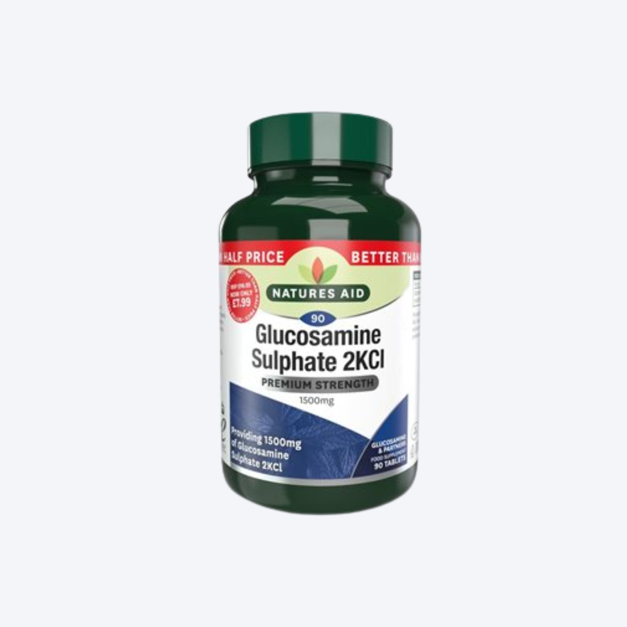 Natures Aid Glucosamine Sulphate 1500mg x90 Tablets