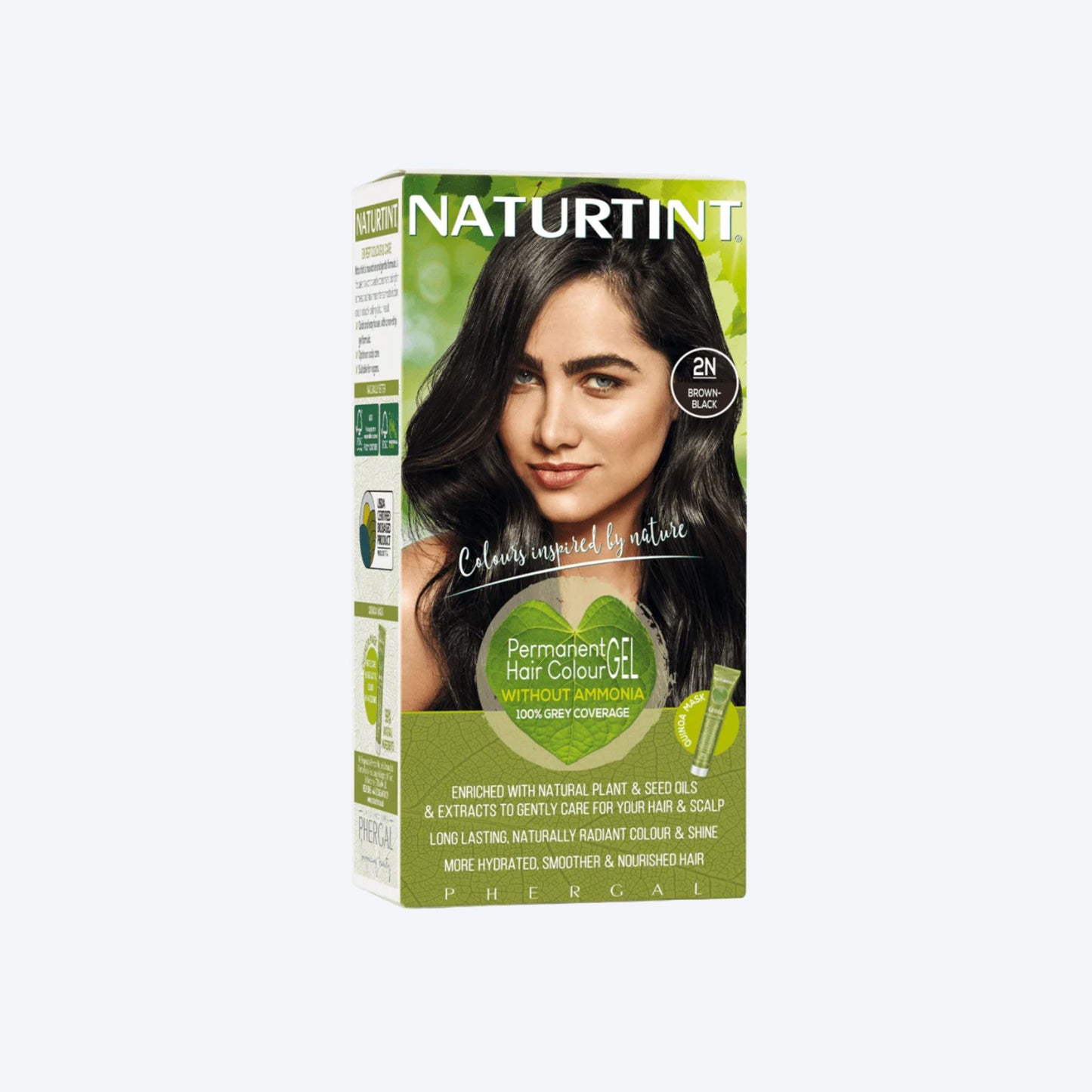 NaturTint Hair Dye - Black Brown (2N)