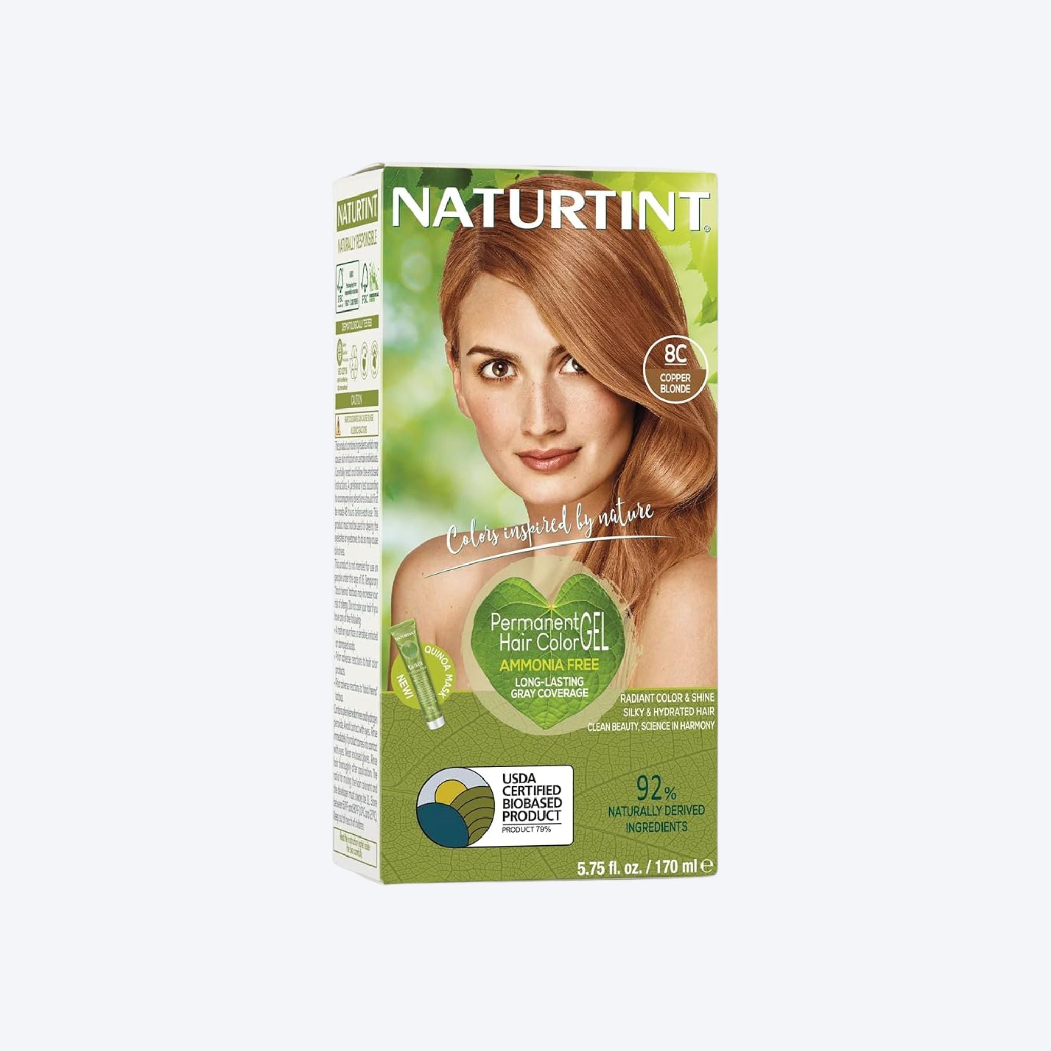 NaturTint Hair Dye - Copper Blonde (8C)