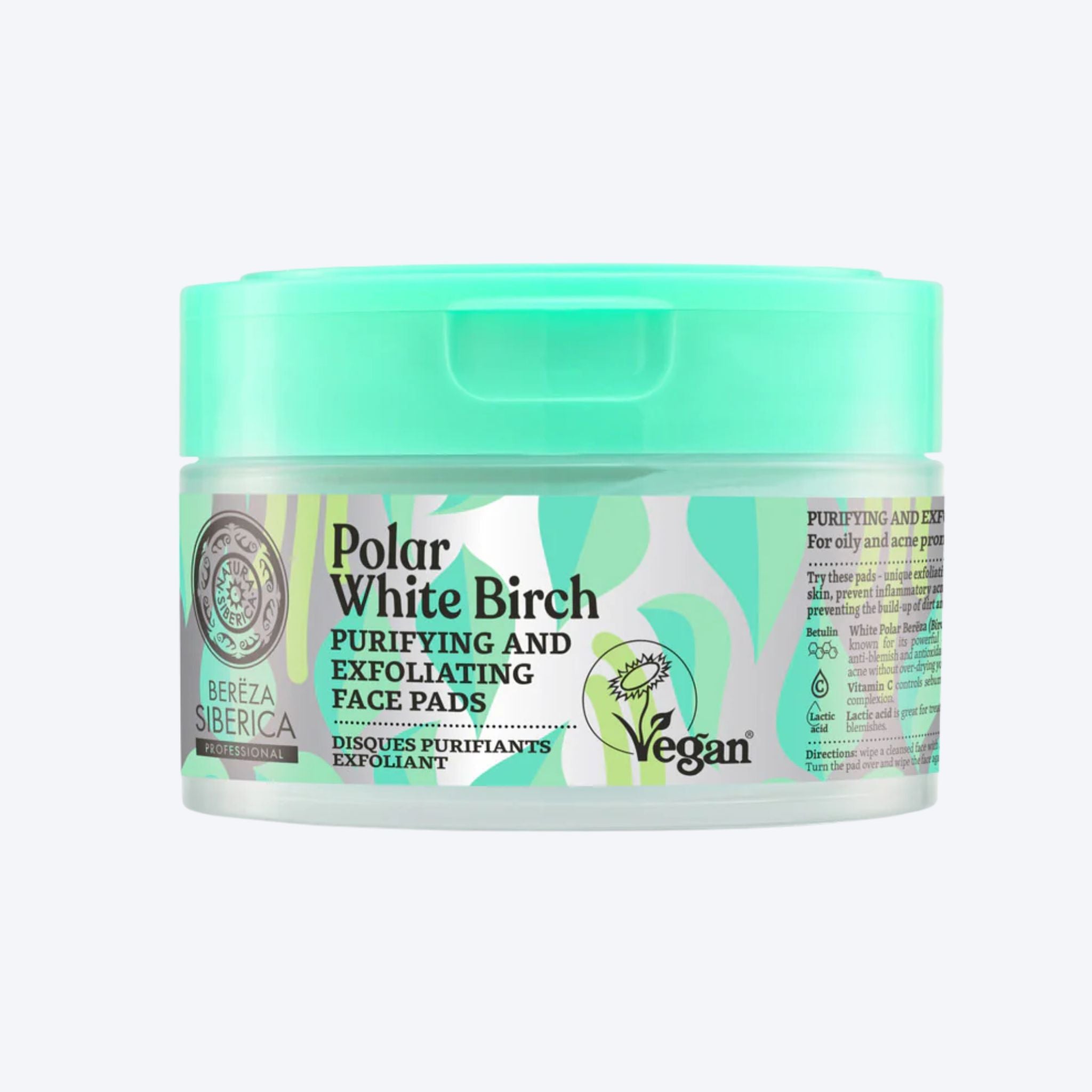 Natura Siberica Polar White Purifying And Exfoliating Face Pads x20
