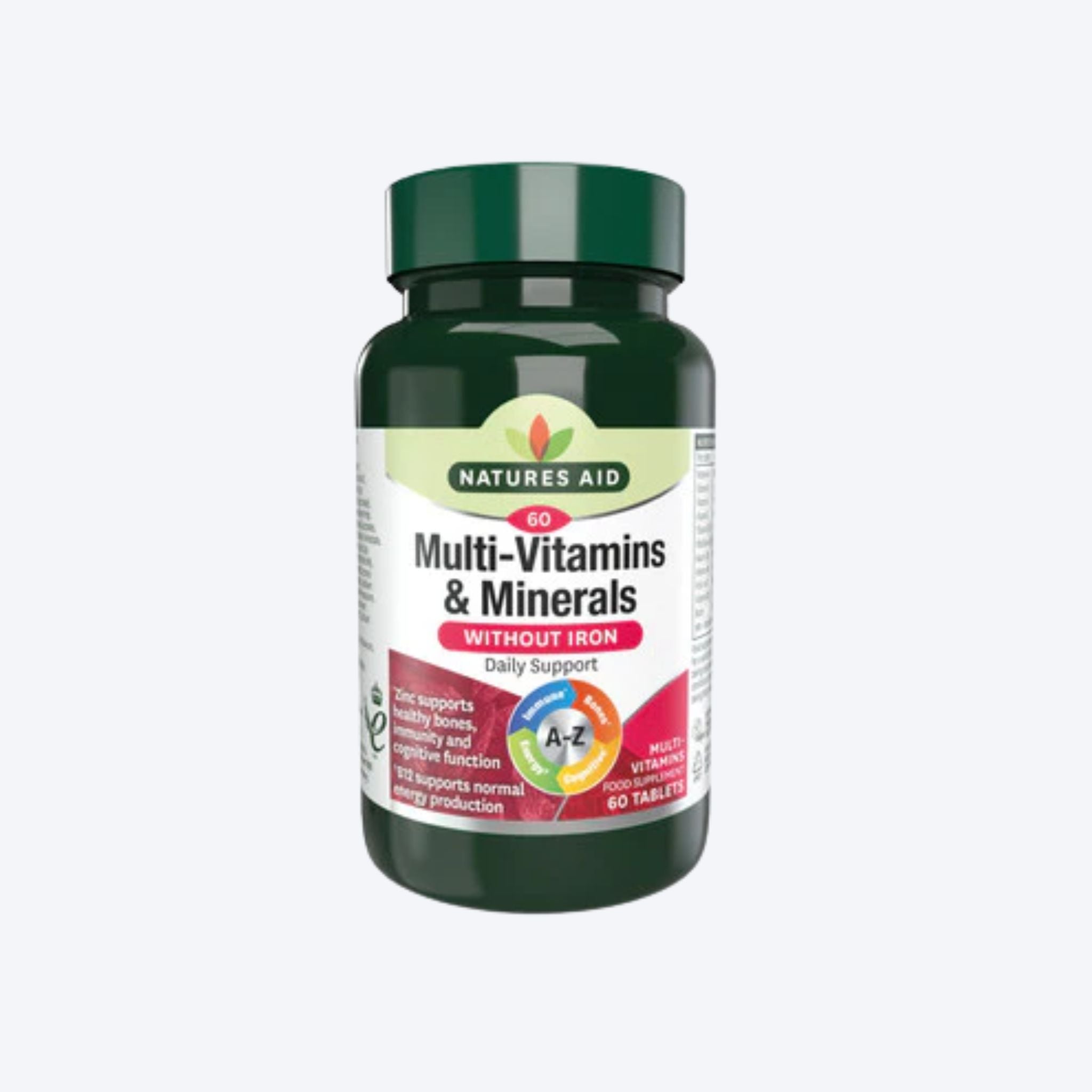 Nature’s Aid Multi-Vitamins & Minerals Without Iron x90