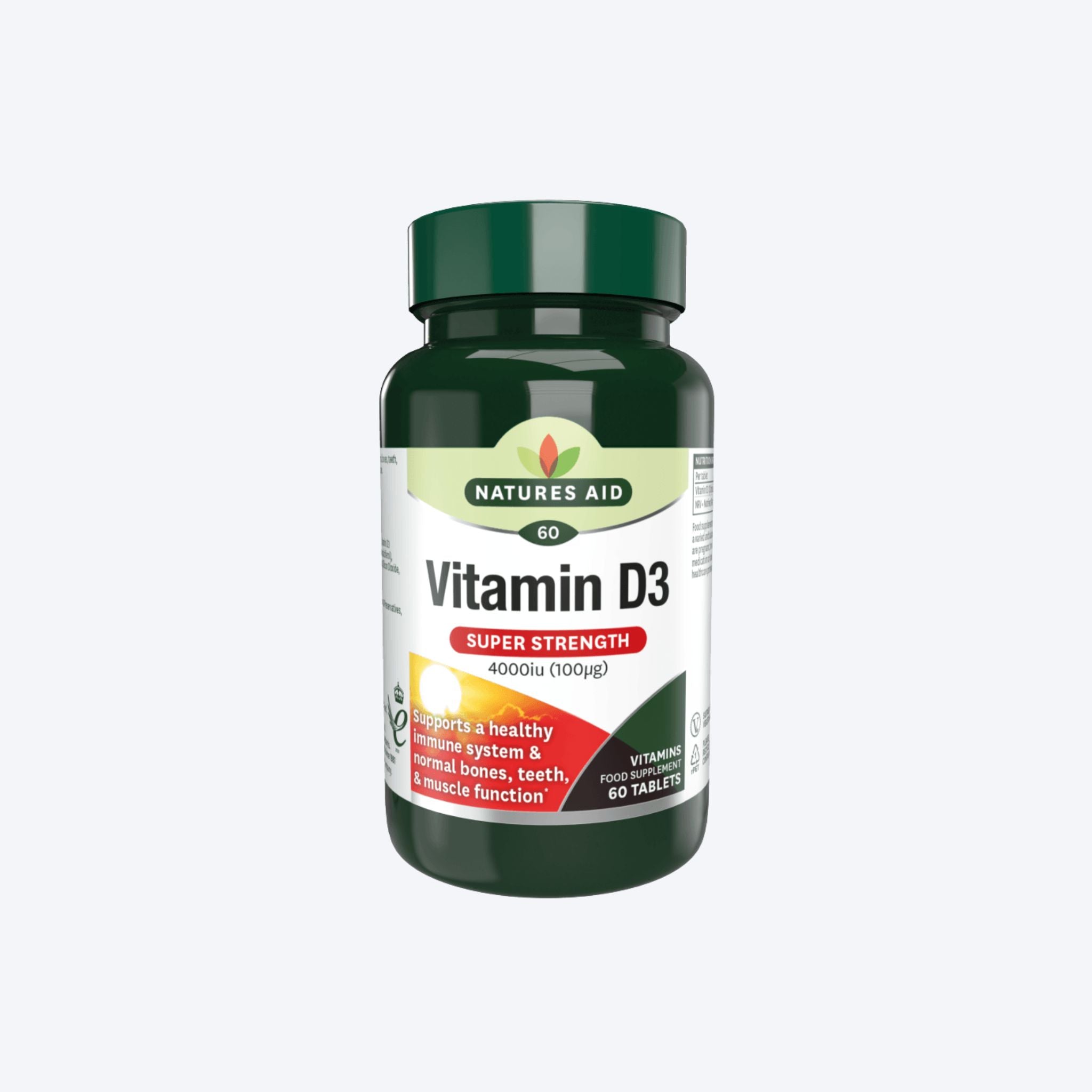 Natures Aid Vitamin D 4000iu x60 Tablets