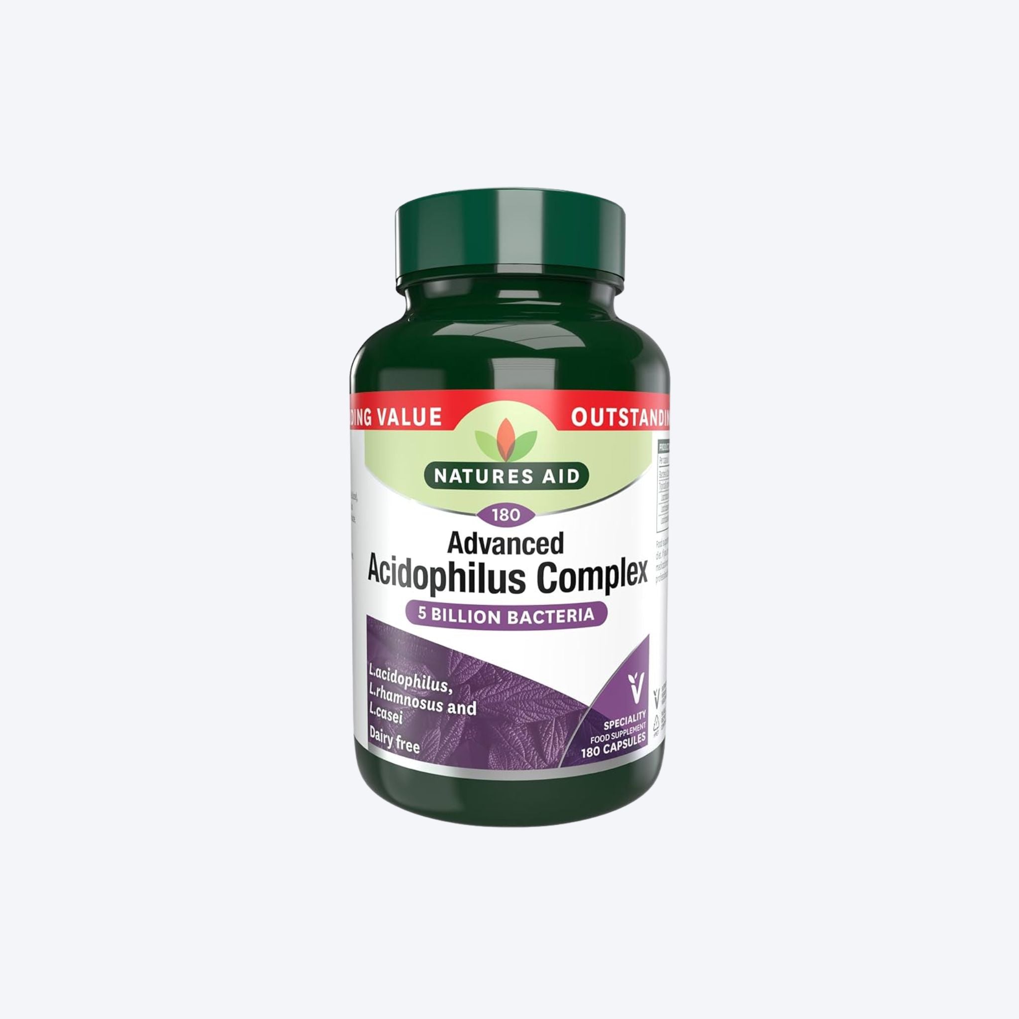 Natures Aid Acidophilus Complex x180 Capsules