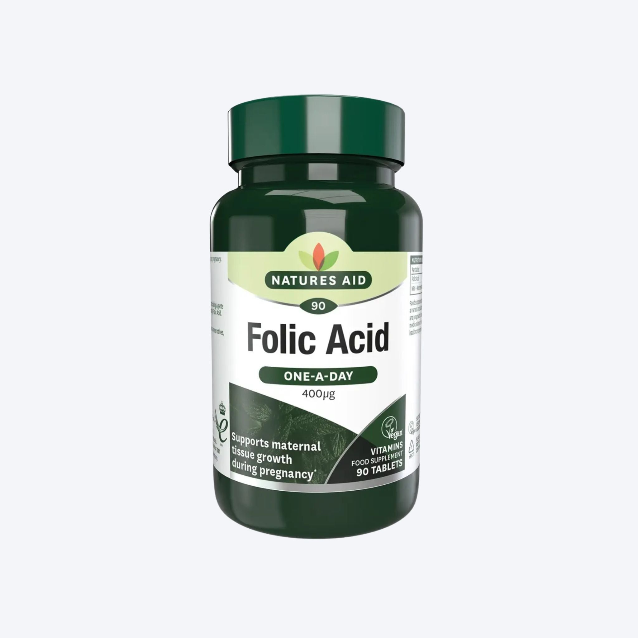 Natures Aid Folic Acid 400ug x90 Tablets