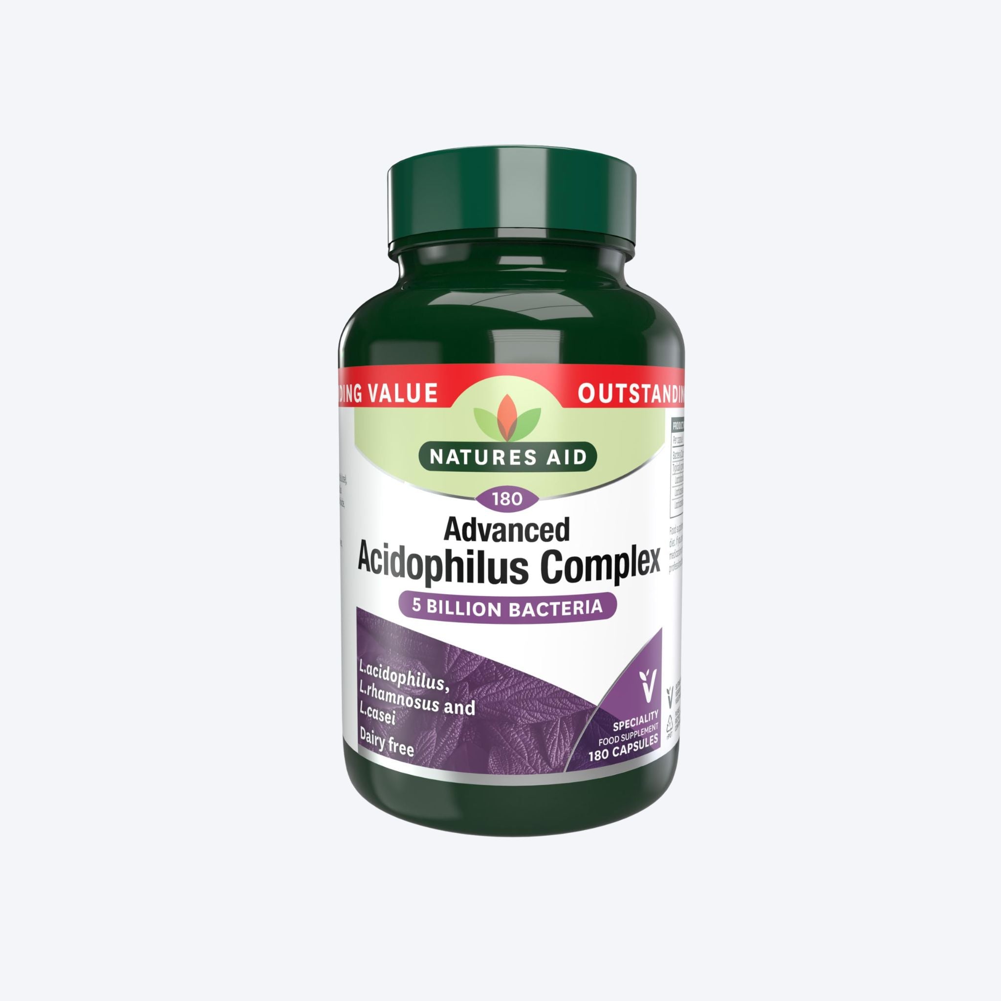 Natures Aid Acidophilus Complex 180 Tabs